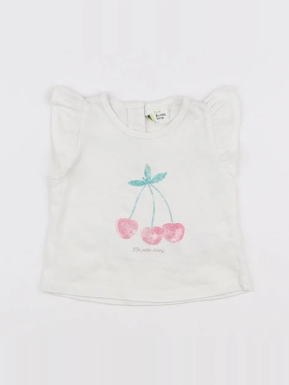 Tape à l'oeil - tee-shirt blanc - 3 mois