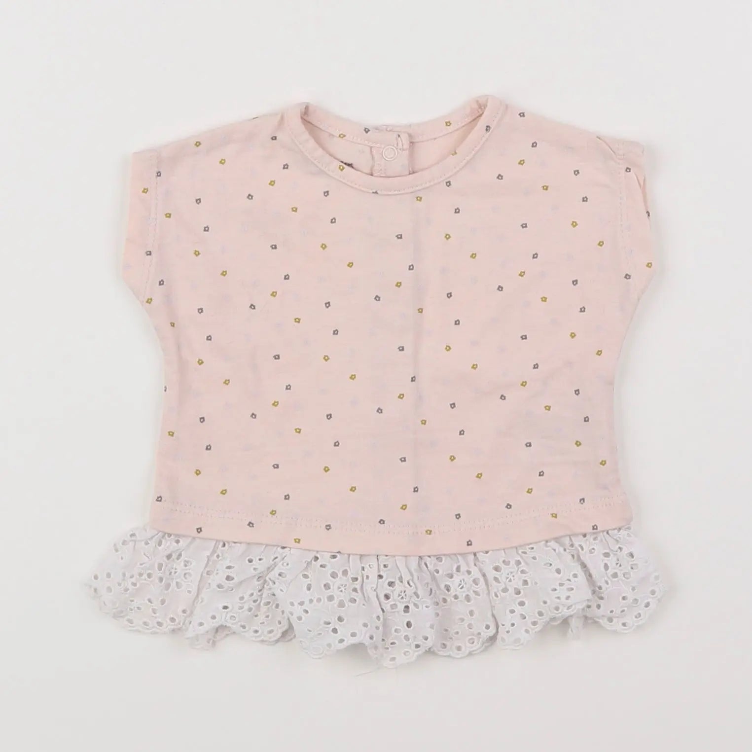 Vertbaudet - tee-shirt rose - 3 mois