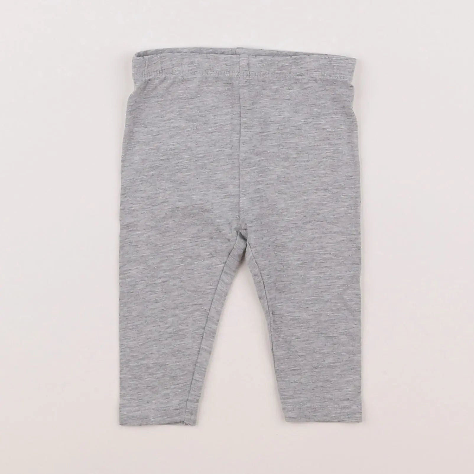 Vertbaudet - legging gris, argent - 6 mois