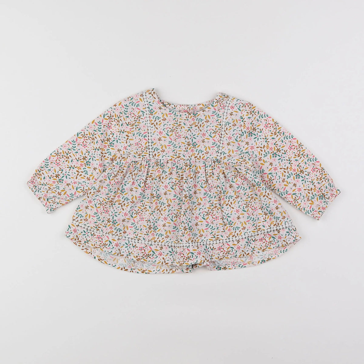 Vertbaudet - blouse multicolore - 9 mois