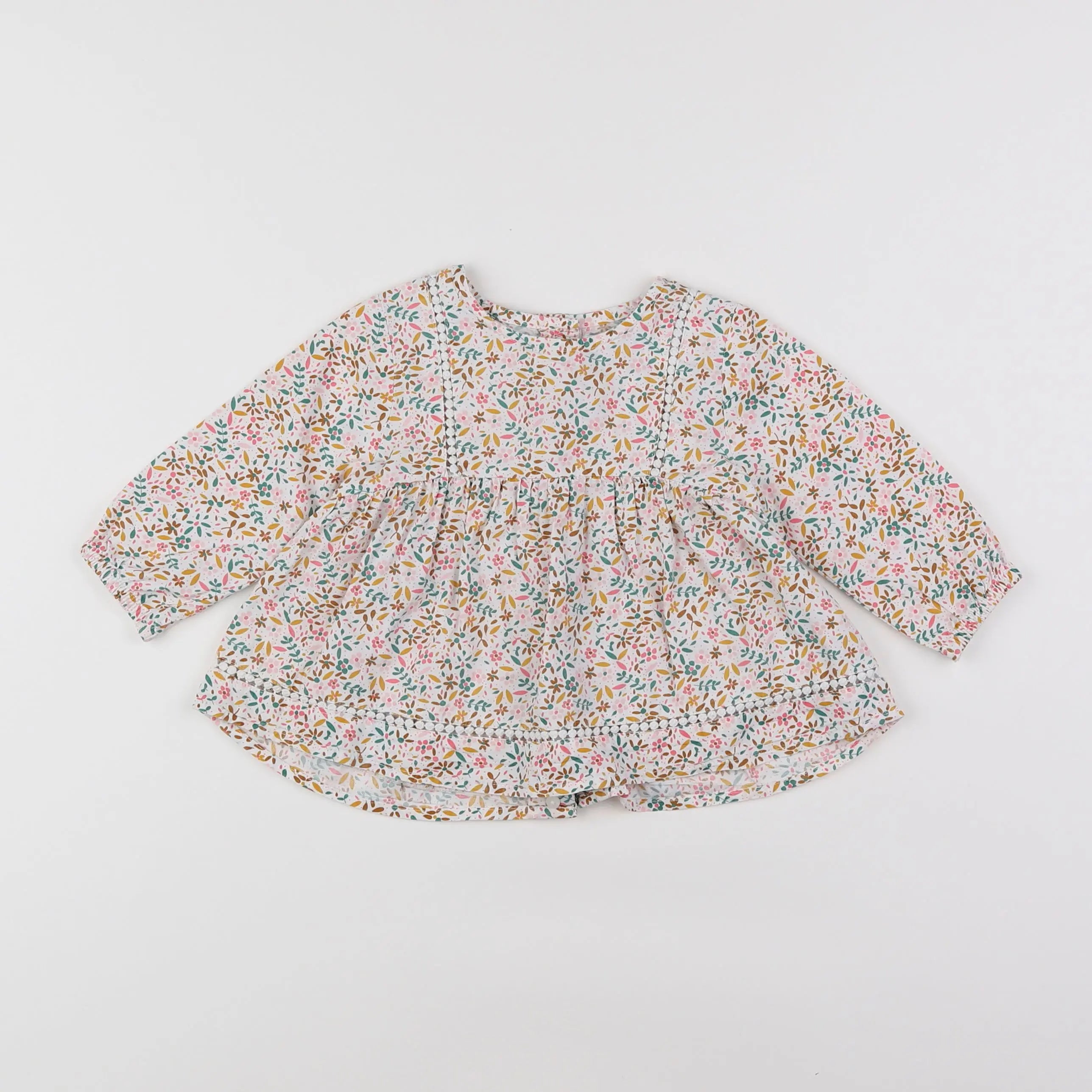 Vertbaudet - blouse multicolore - 9 mois