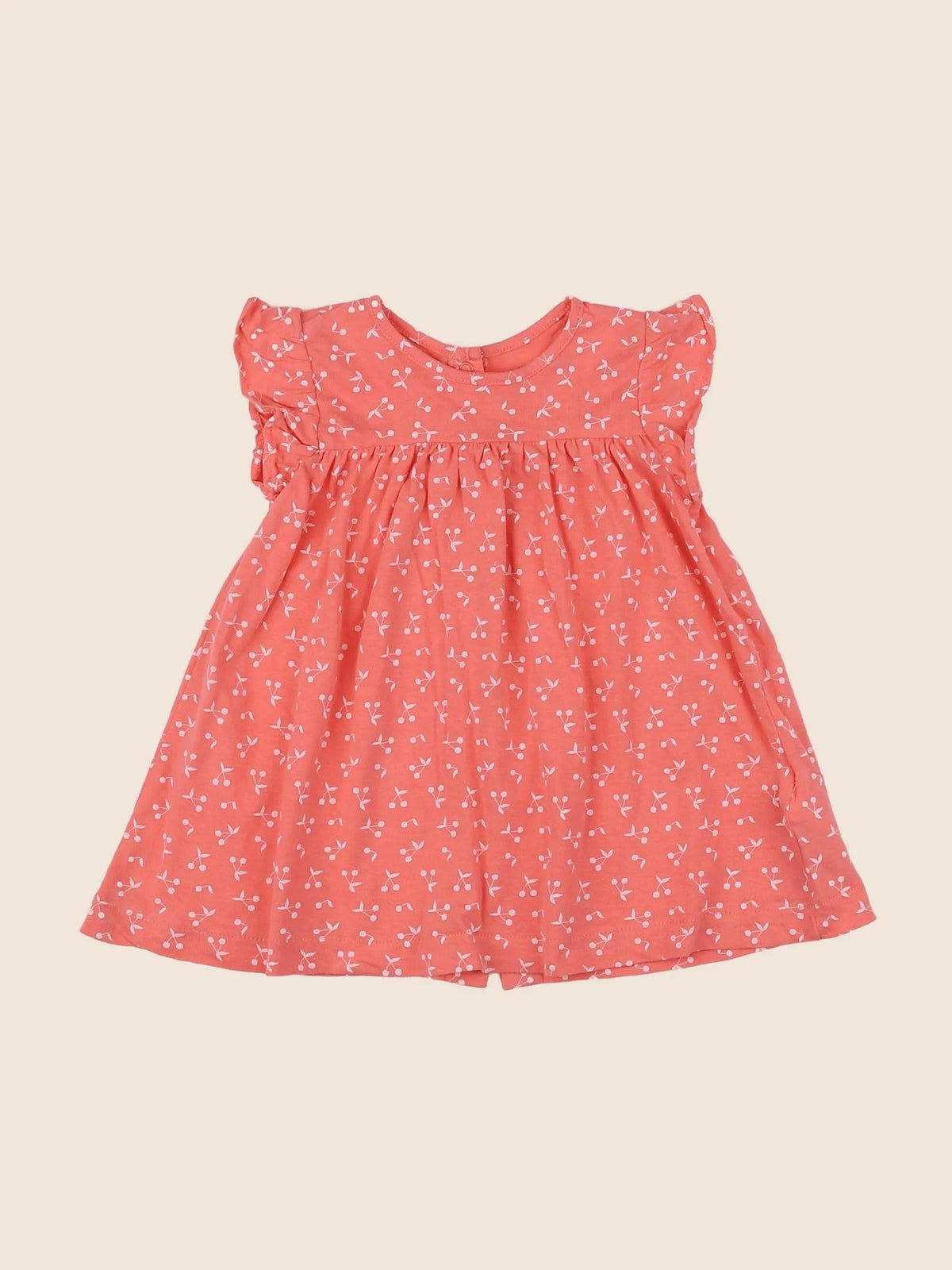 Vertbaudet - robe orange - 9 mois