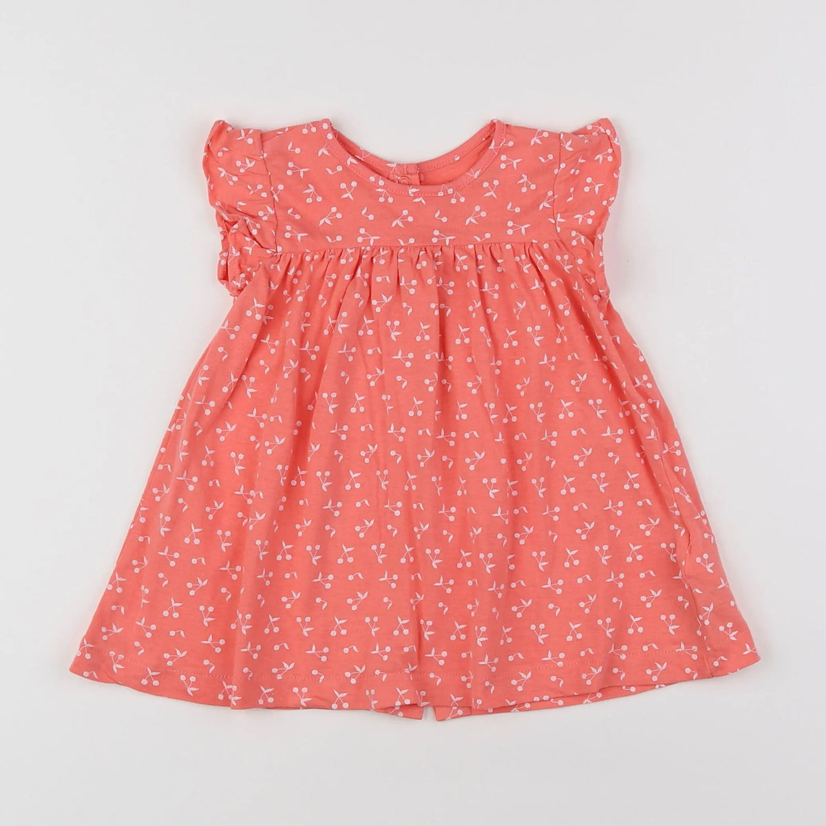 Vertbaudet - robe orange - 9 mois