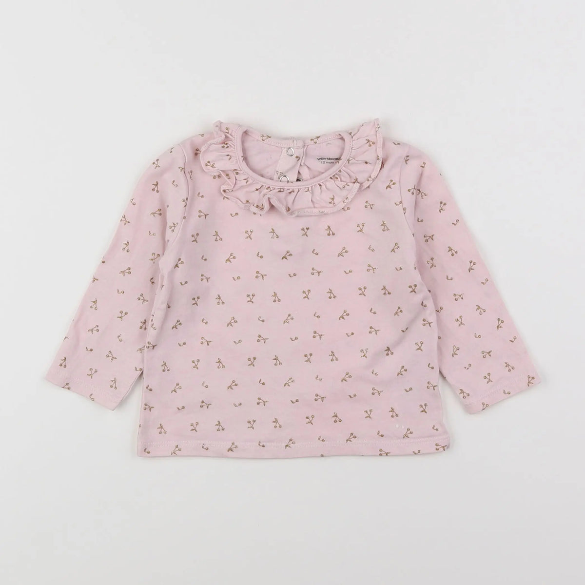 Vertbaudet - tee-shirt rose - 9 mois