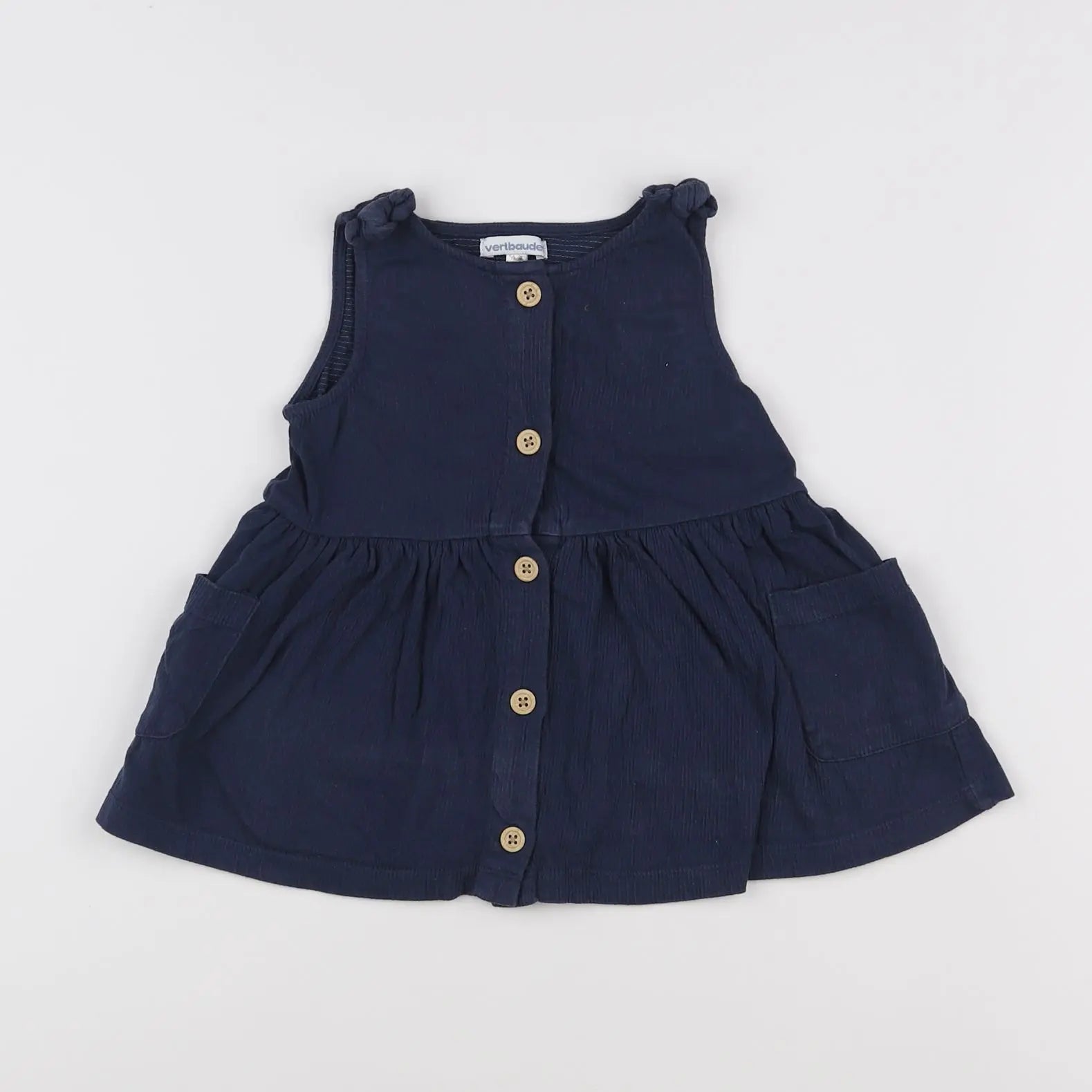 Vertbaudet - robe bleu - 12 mois