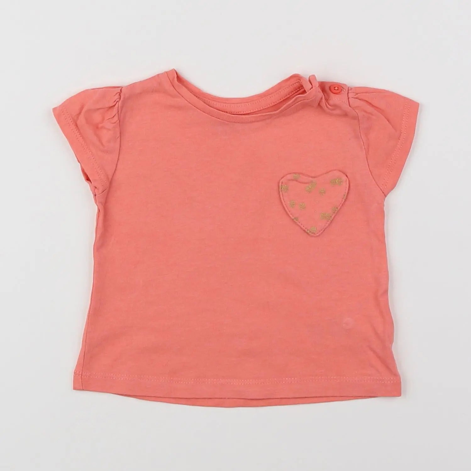 Vertbaudet - tee-shirt rose - 3 mois