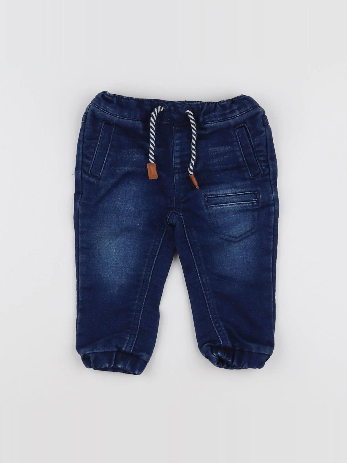 Vertbaudet - jean bleu - 6/9 mois