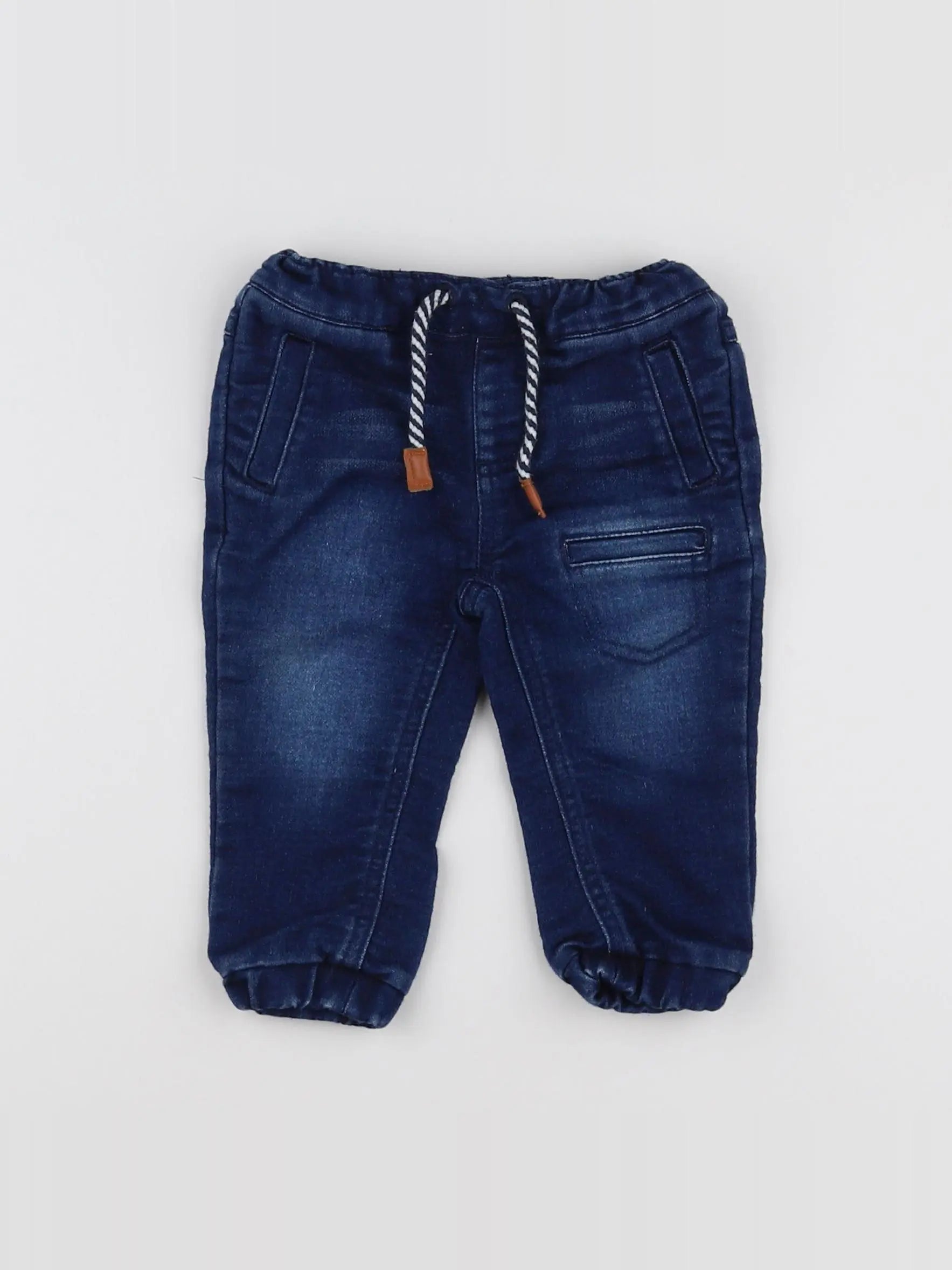 Vertbaudet - jean bleu - 6/9 mois