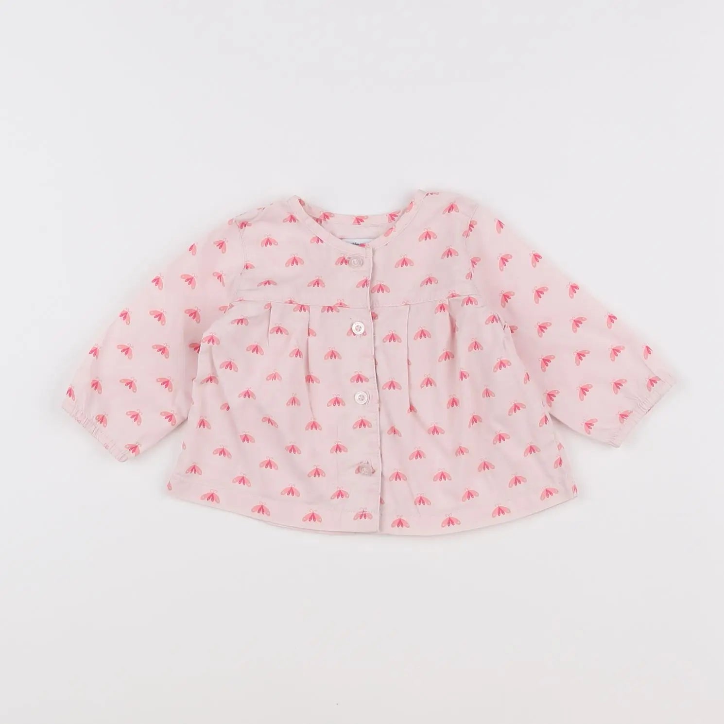 Vertbaudet - blouse rose - 3 mois