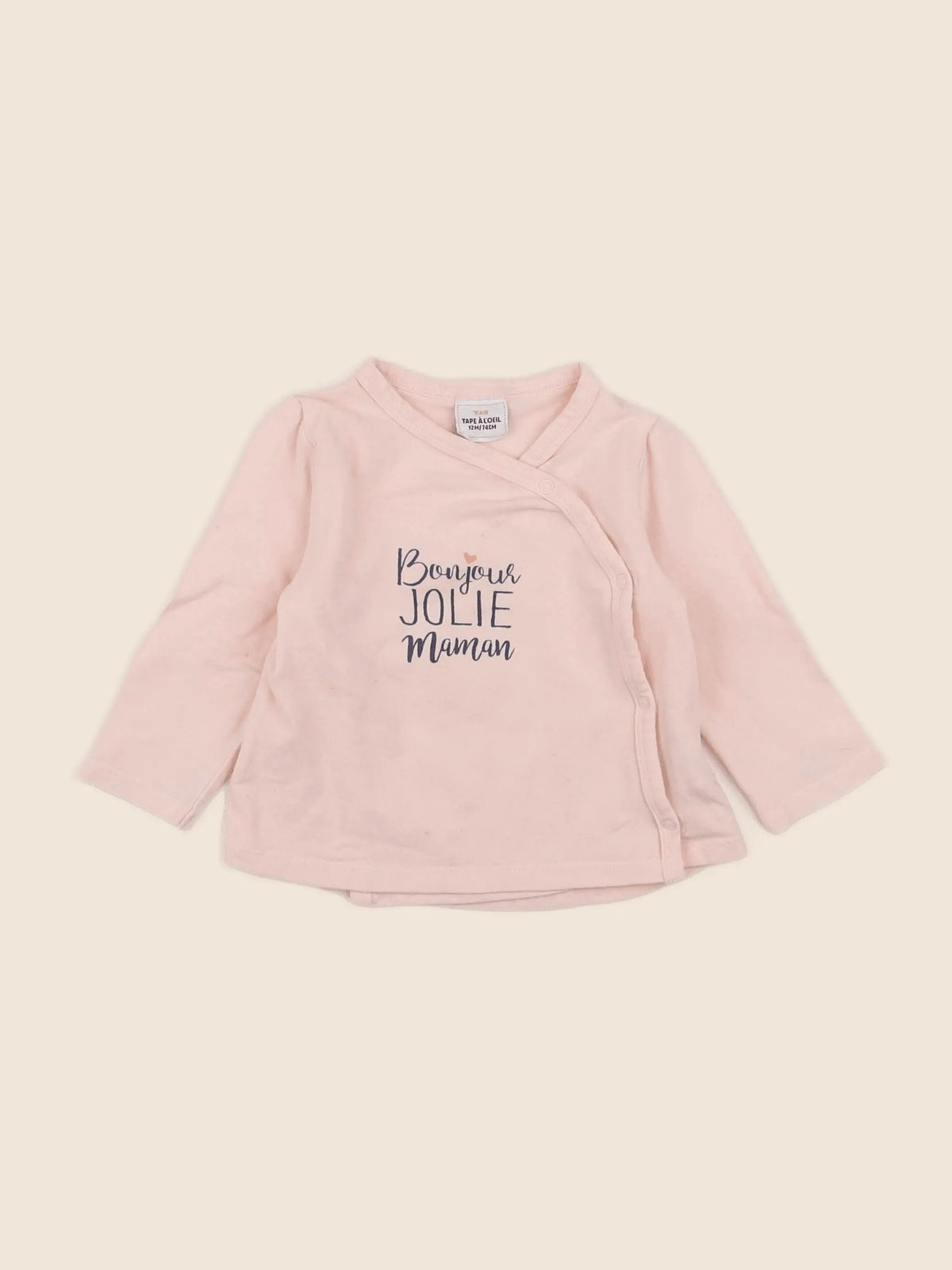 Tape à l'oeil - tee-shirt rose - 12 mois