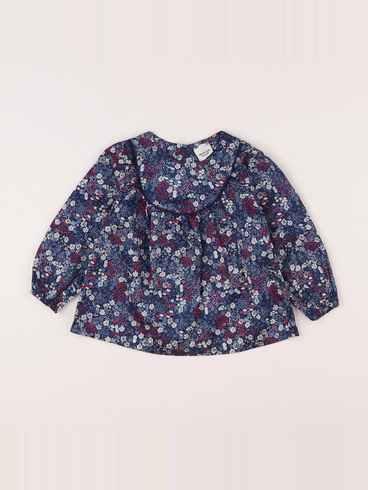 Tape à l'oeil - blouse bleu - 12 mois
