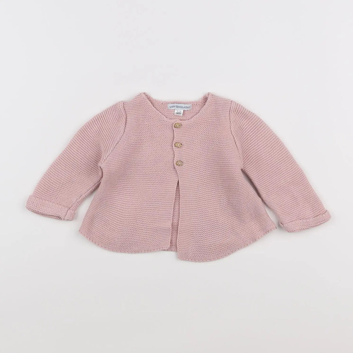 Vertbaudet - gilet rose - 3 mois