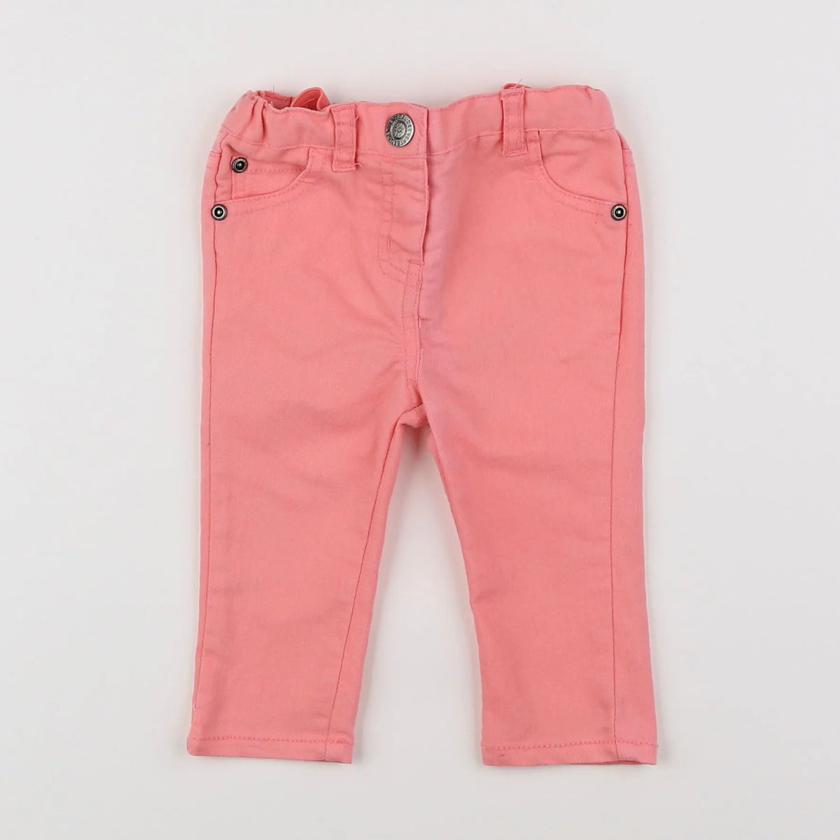 Vertbaudet - jean rose - 6 mois