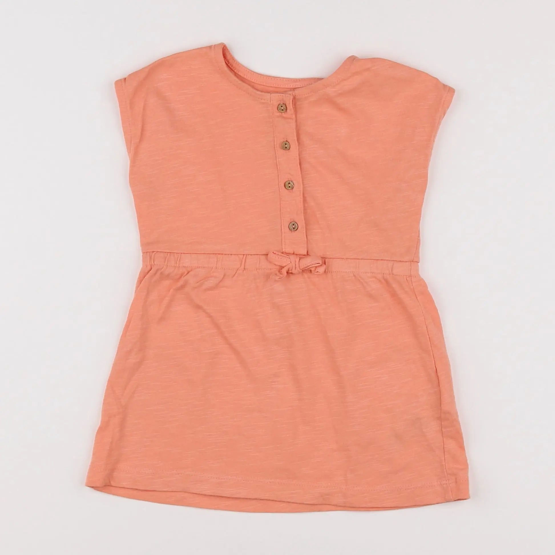 Vertbaudet - robe orange - 12 mois