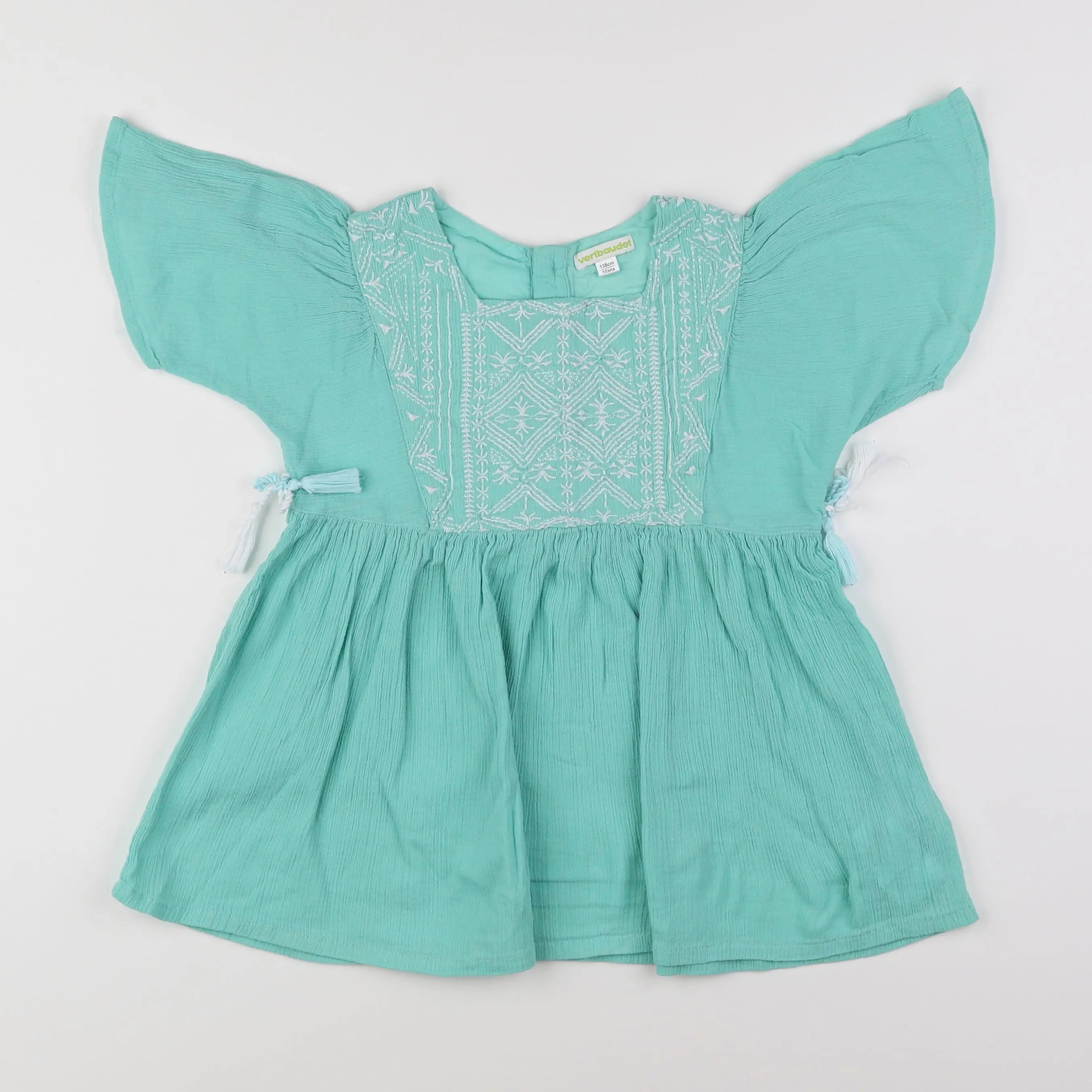 Vertbaudet - blouse bleu - 10 ans