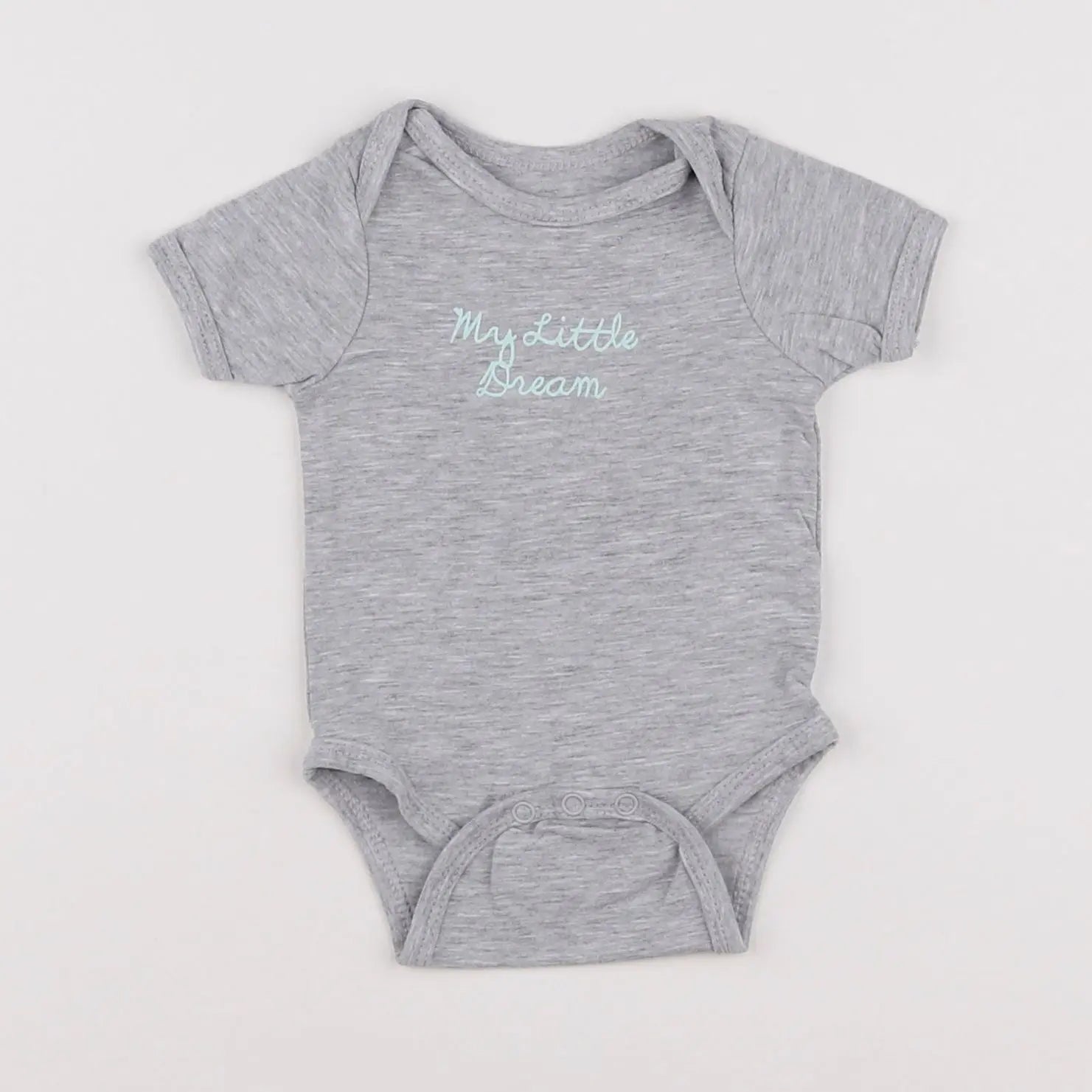 Vertbaudet - body gris - 1 mois