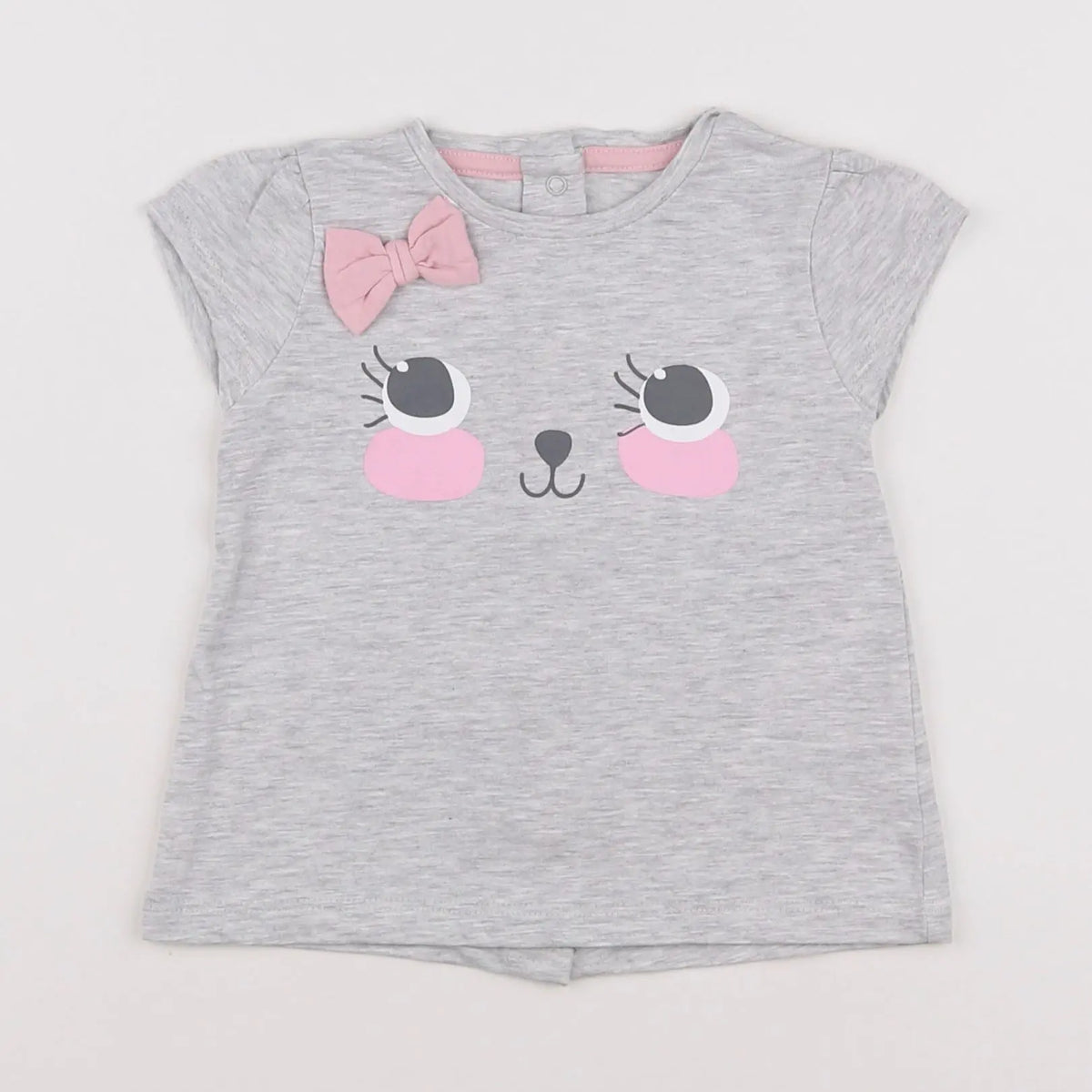 Vertbaudet - tee-shirt gris - 9 mois