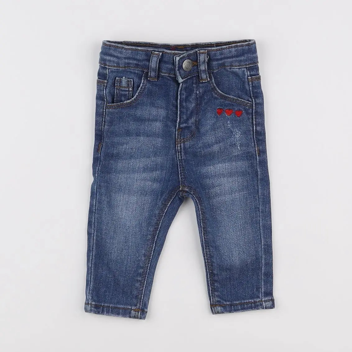 Vertbaudet - jean bleu - 3 mois