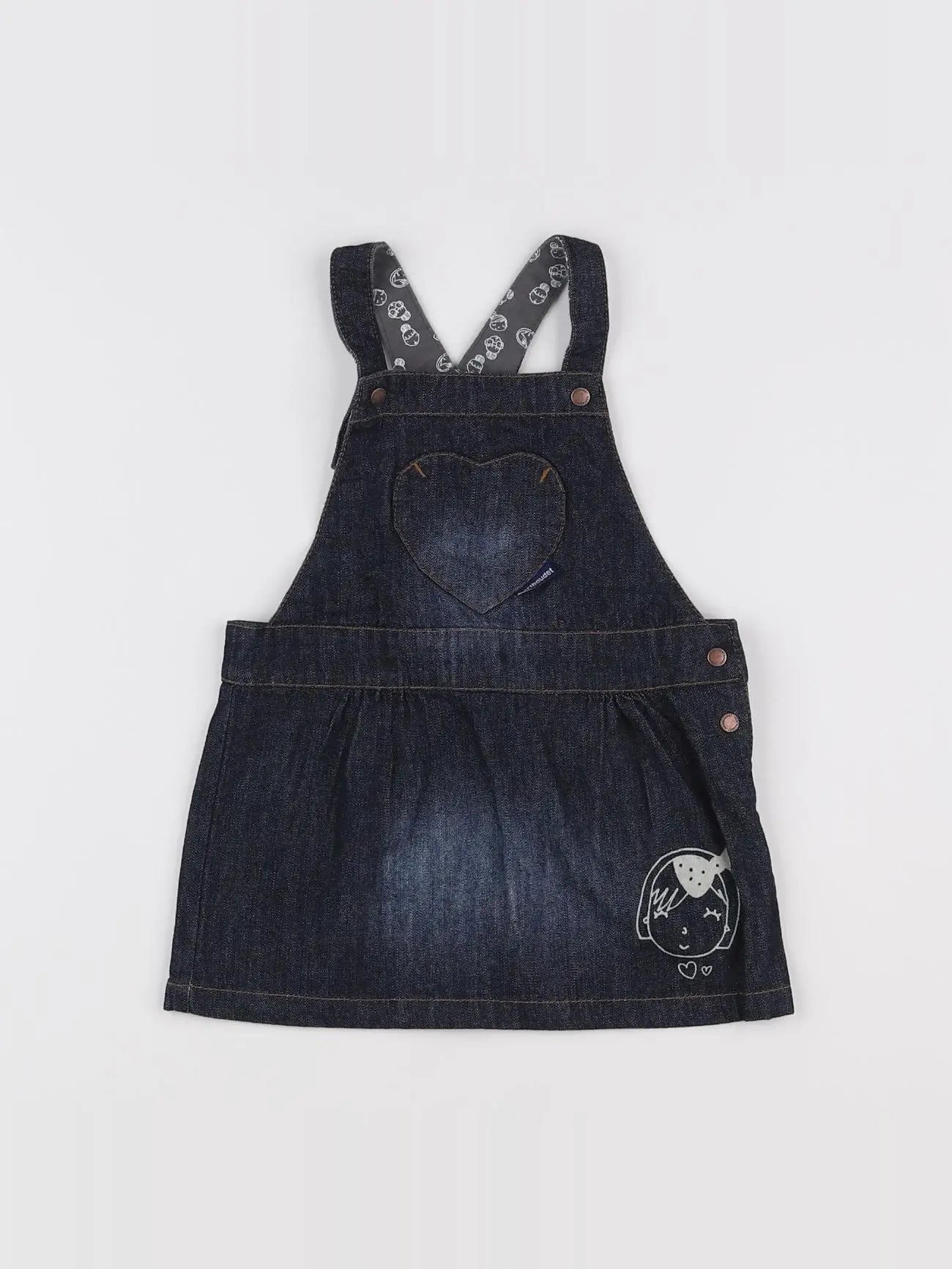 Vertbaudet - robe bleu - 18 mois