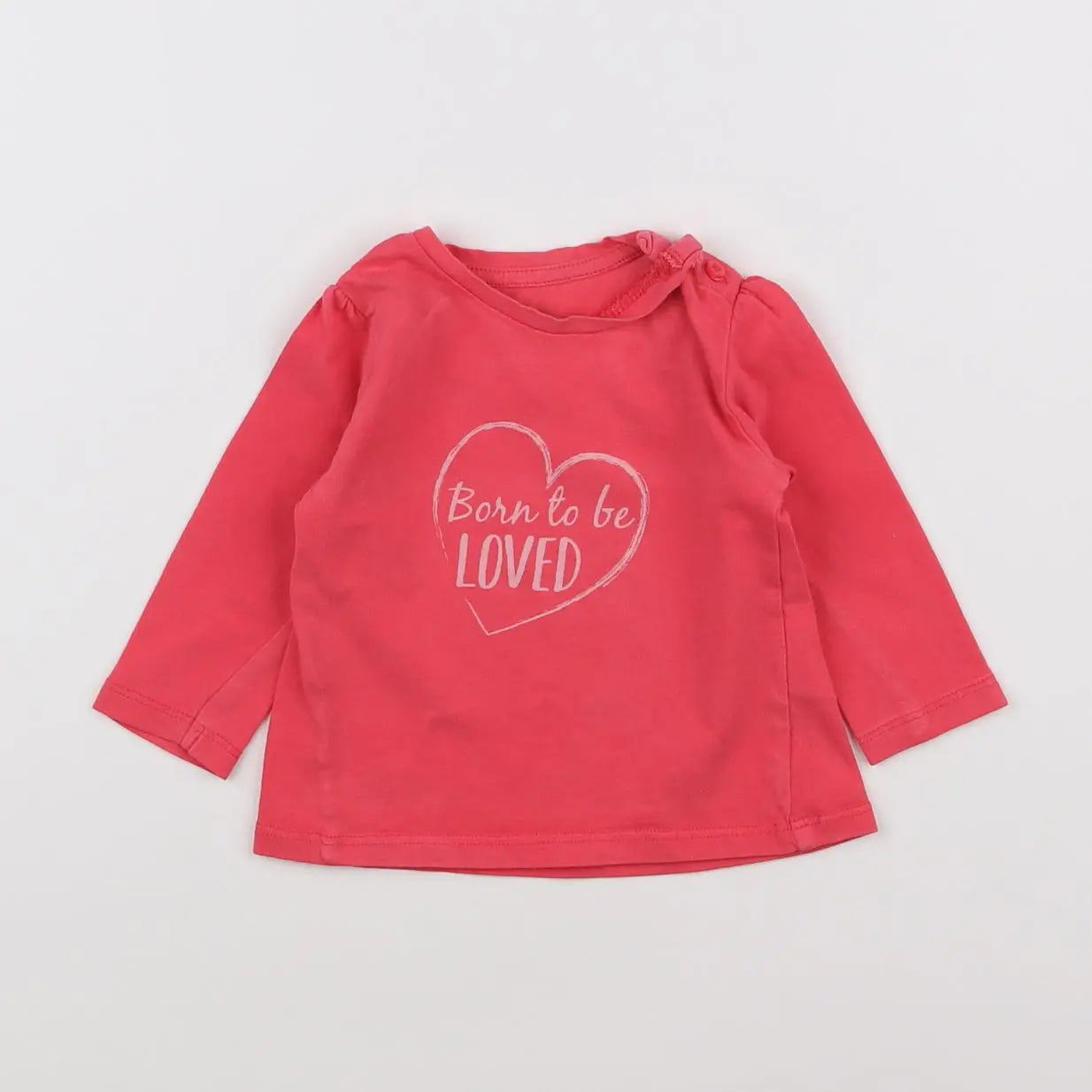 Vertbaudet - tee-shirt rose - 6 mois