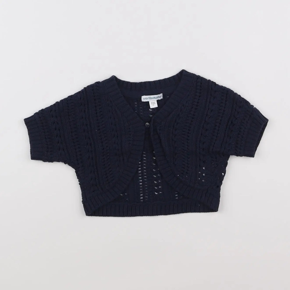 Vertbaudet - gilet bleu - 6 mois