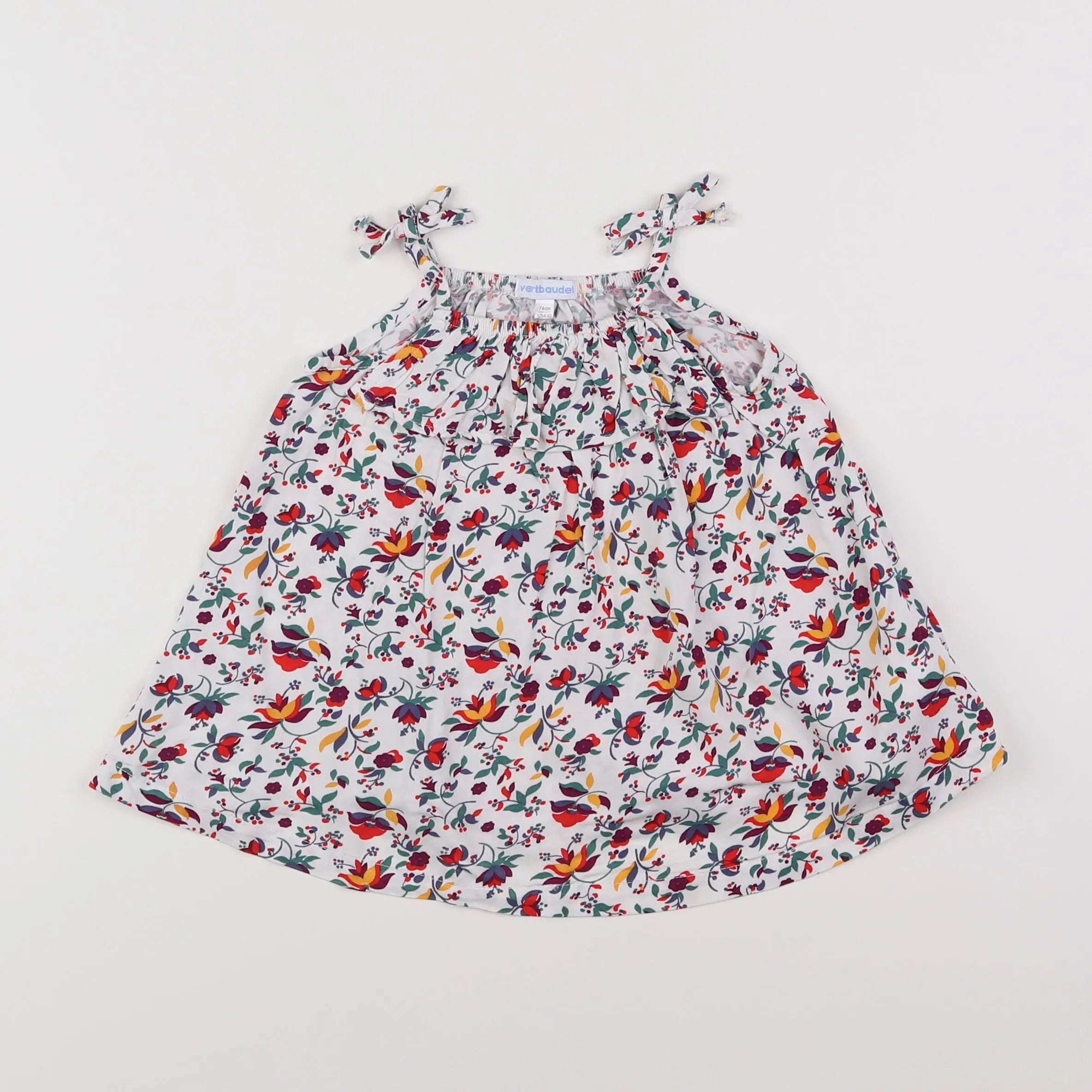 Vertbaudet - blouse multicolore - 12 mois