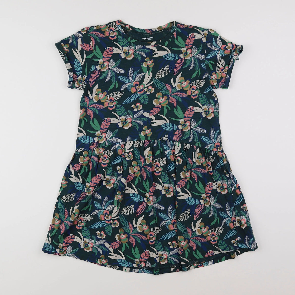 Vertbaudet - robe multicolore - 10 ans