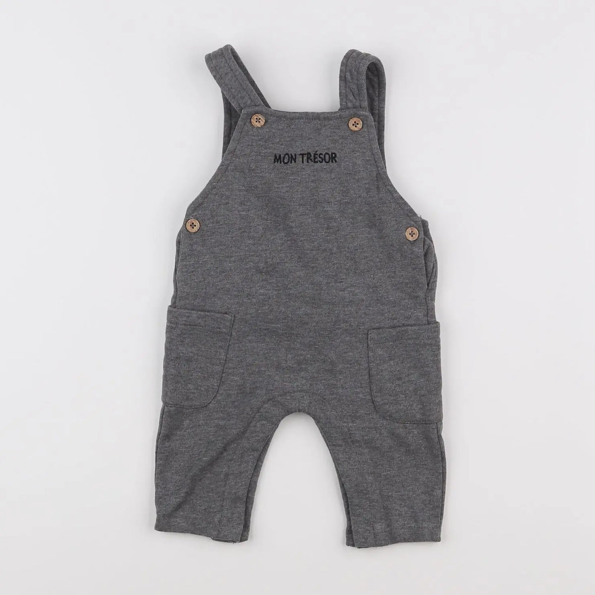 Vertbaudet - combinaison gris - 3 mois