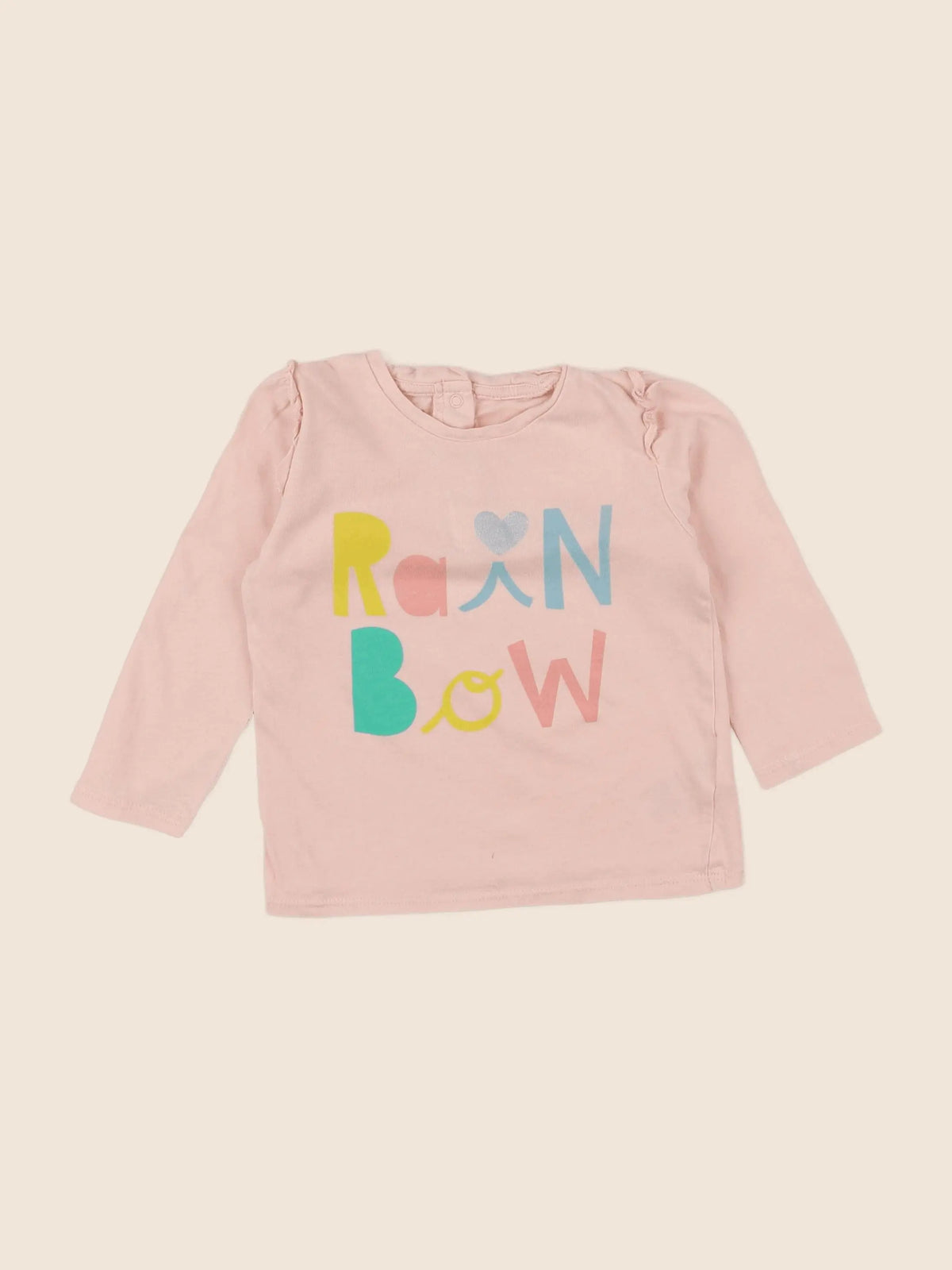 Vertbaudet - tee-shirt rose, multicolore - 18 mois