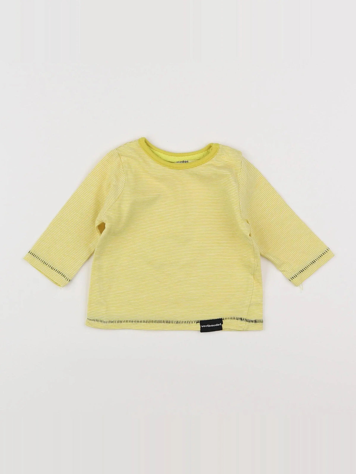 Vertbaudet - tee-shirt jaune - 3 mois