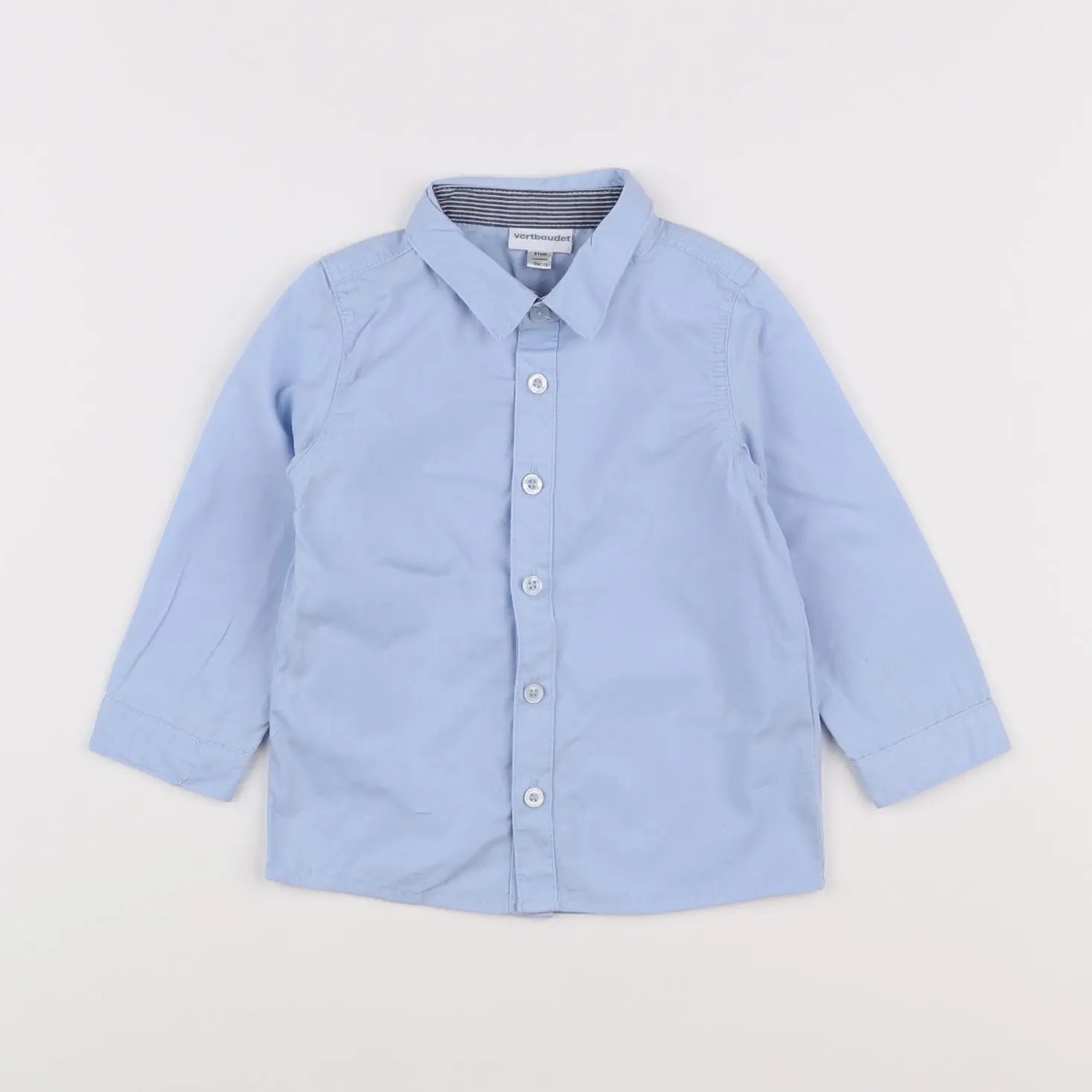 Vertbaudet - chemise bleu - 18 mois