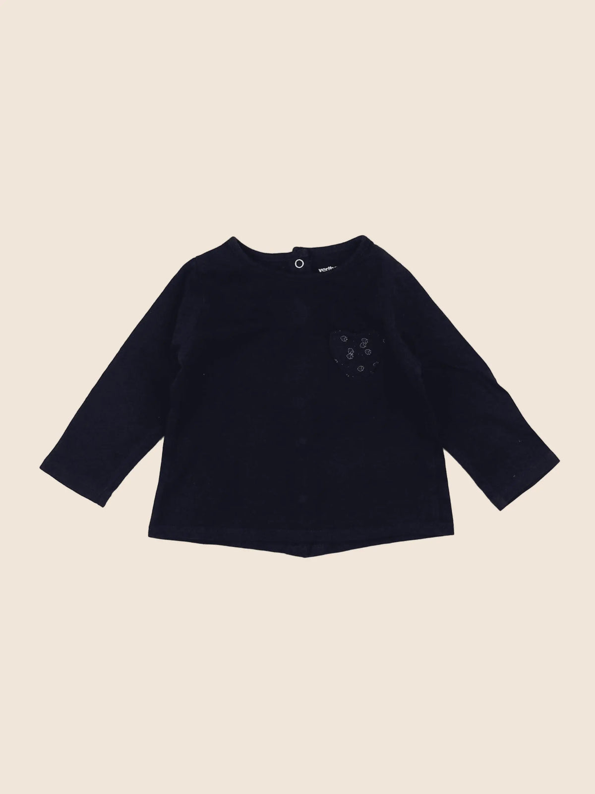 Vertbaudet - tee-shirt bleu - 6 mois