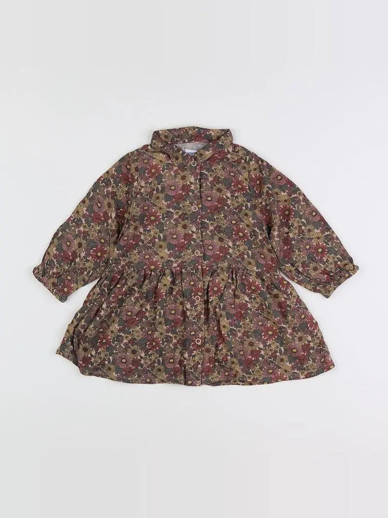 Vertbaudet - robe multicolore - 18 mois