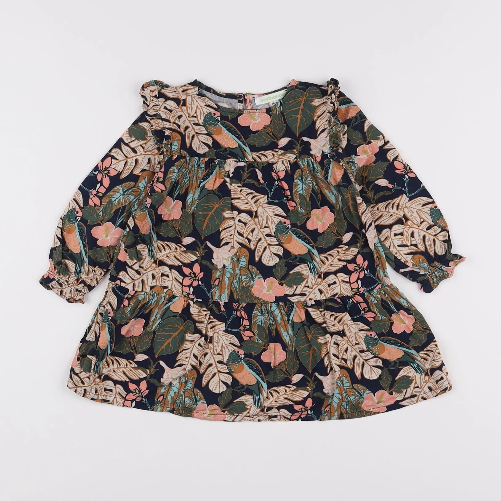 Vertbaudet - robe multicolore - 2 ans