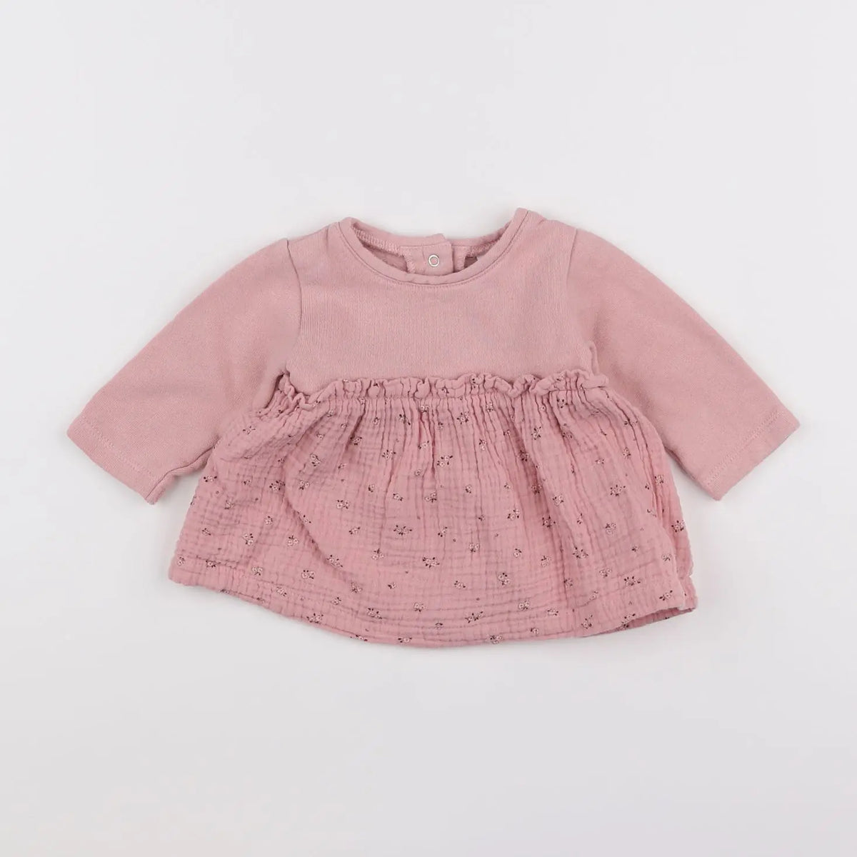 Vertbaudet - robe rose - 3 mois