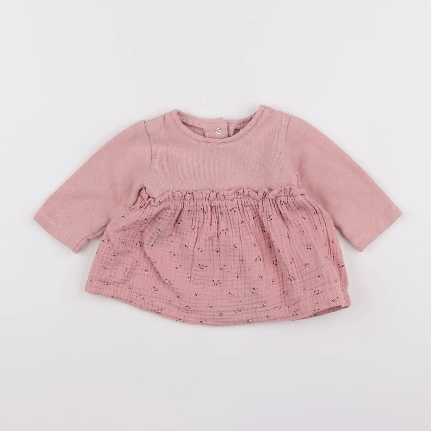 Vertbaudet - robe rose - 3 mois