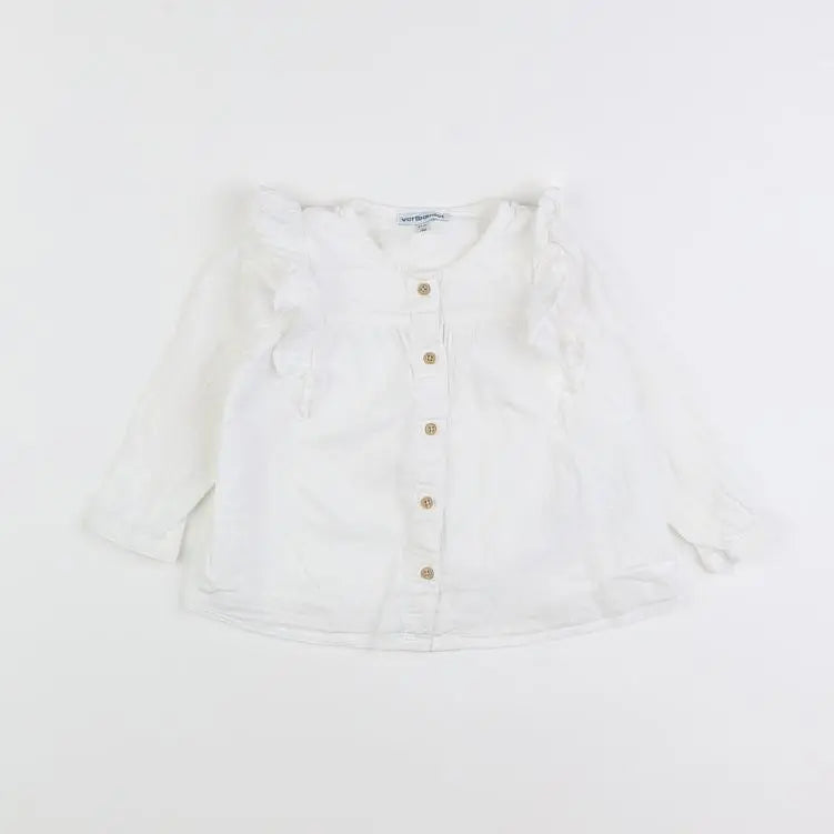 Vertbaudet - blouse blanc - 18 mois