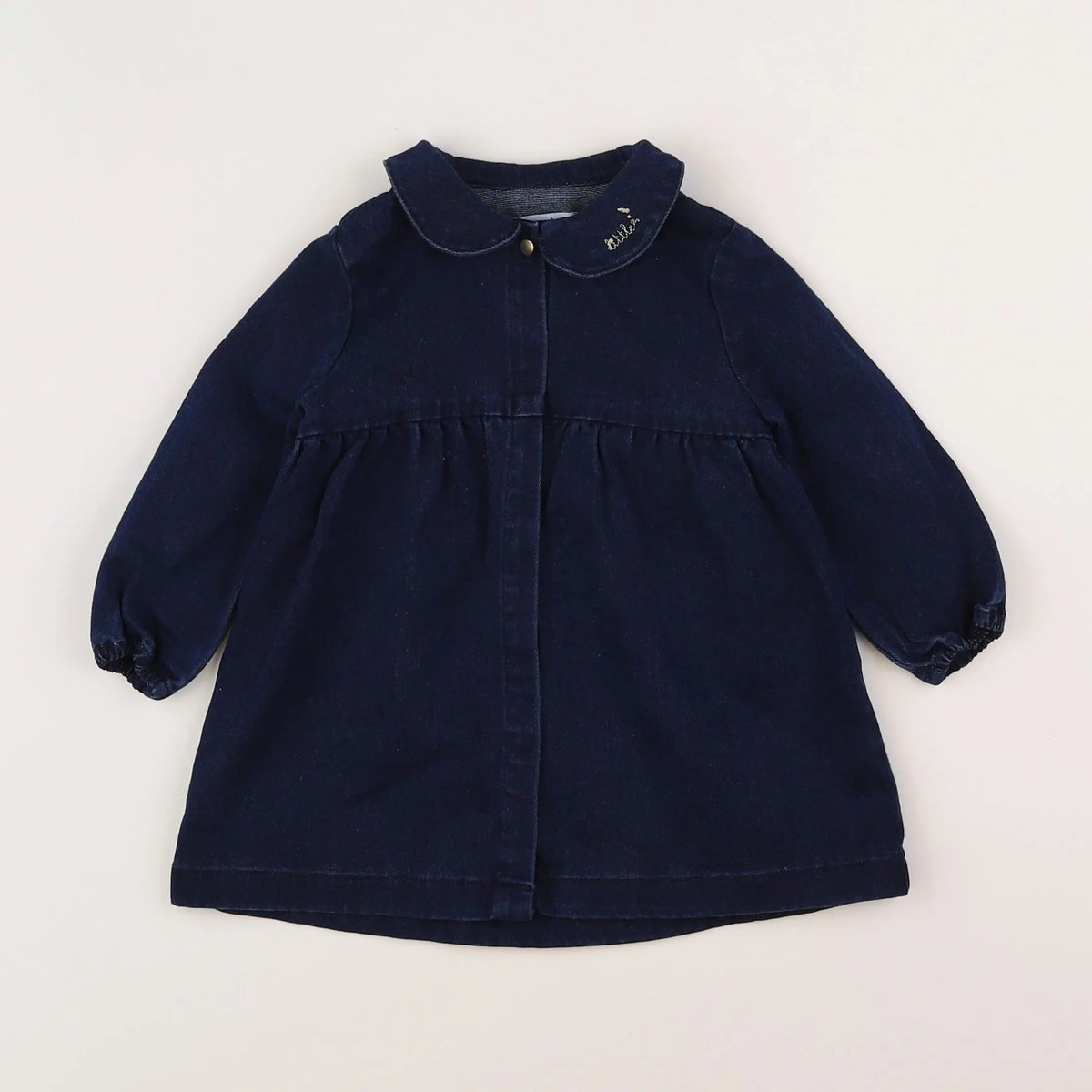 Vertbaudet - robe bleu - 12 mois