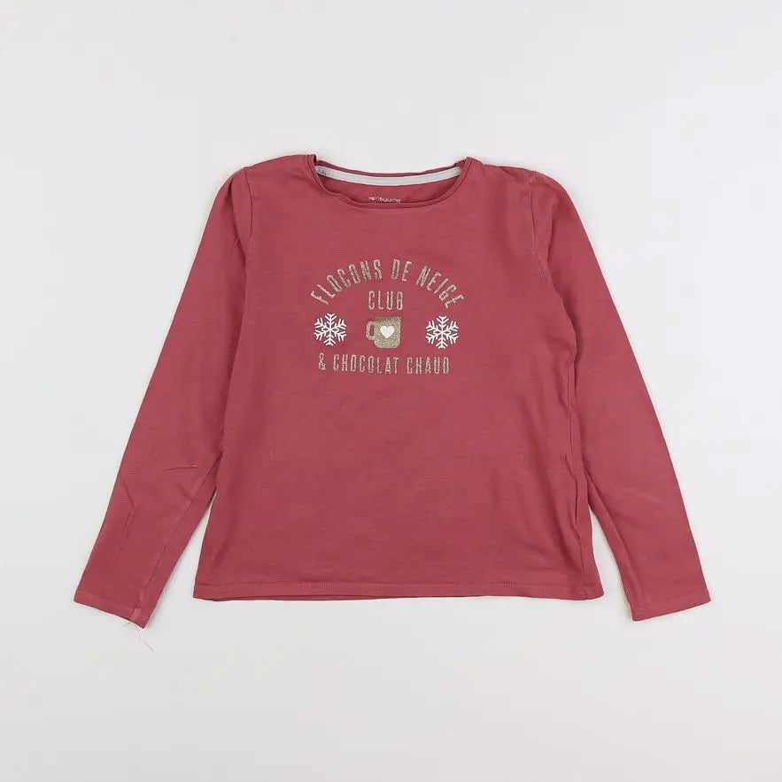 Vertbaudet - tee-shirt rose - 8 ans