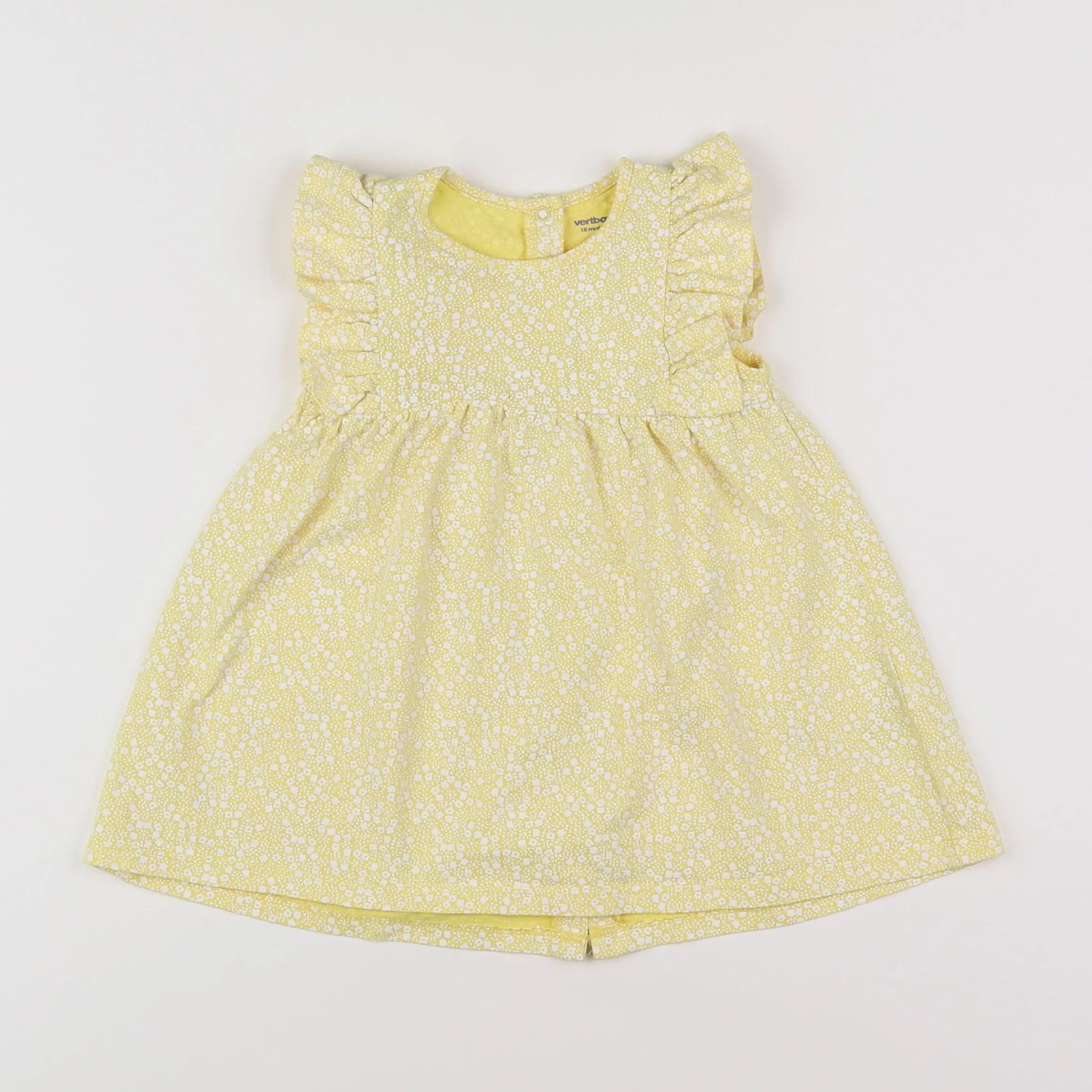 Vertbaudet - robe jaune - 18 mois