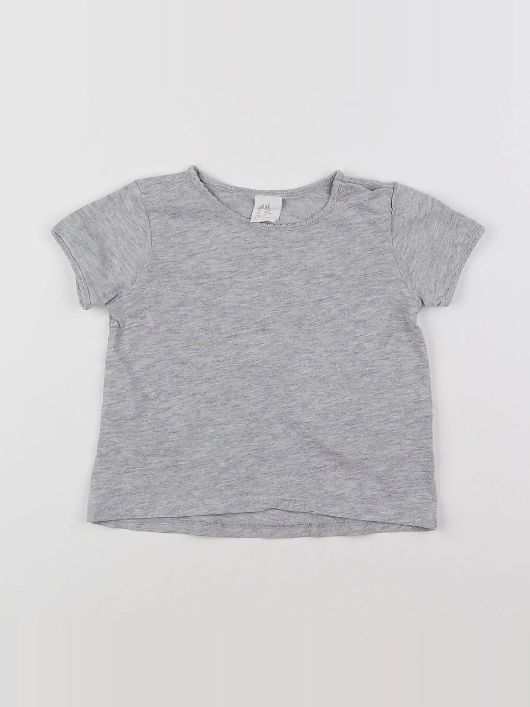 H&M - tee-shirt gris - 6/9 mois