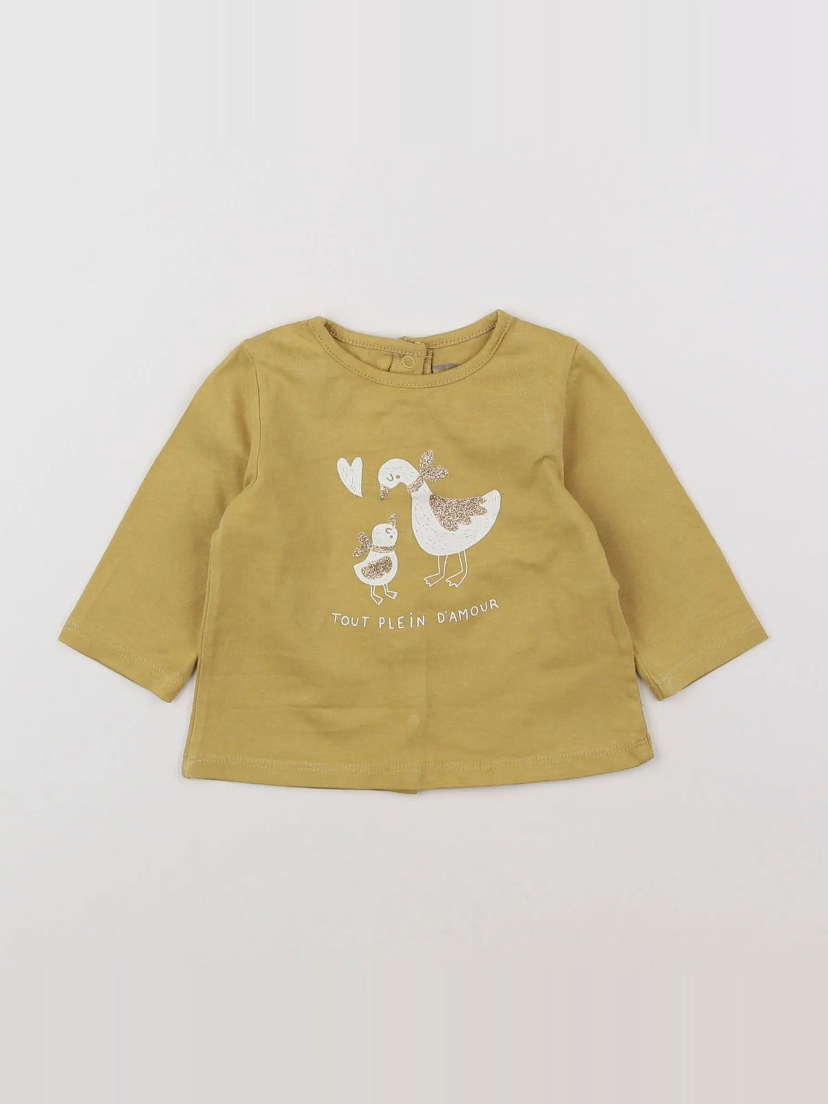 Vertbaudet - tee-shirt jaune - 3 mois