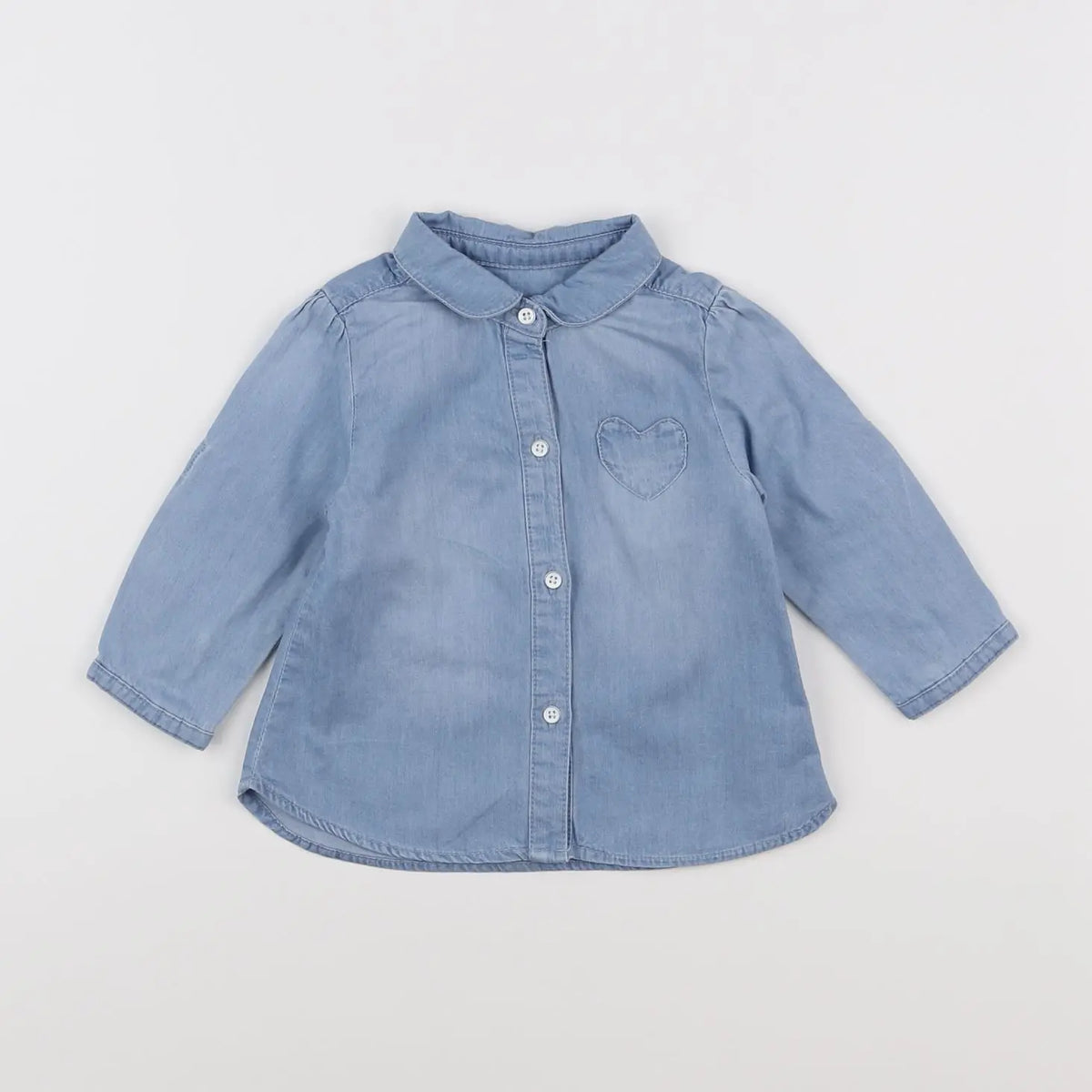 Vertbaudet - blouse bleu - 6 mois