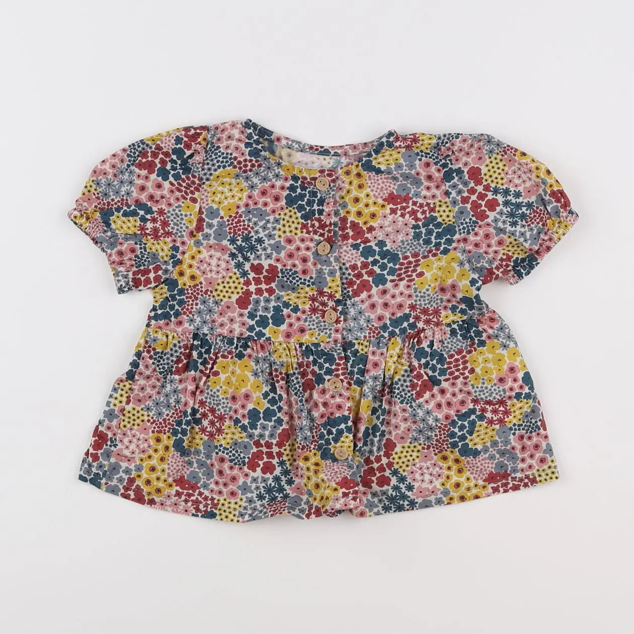 Vertbaudet - blouse multicolore - 9 mois