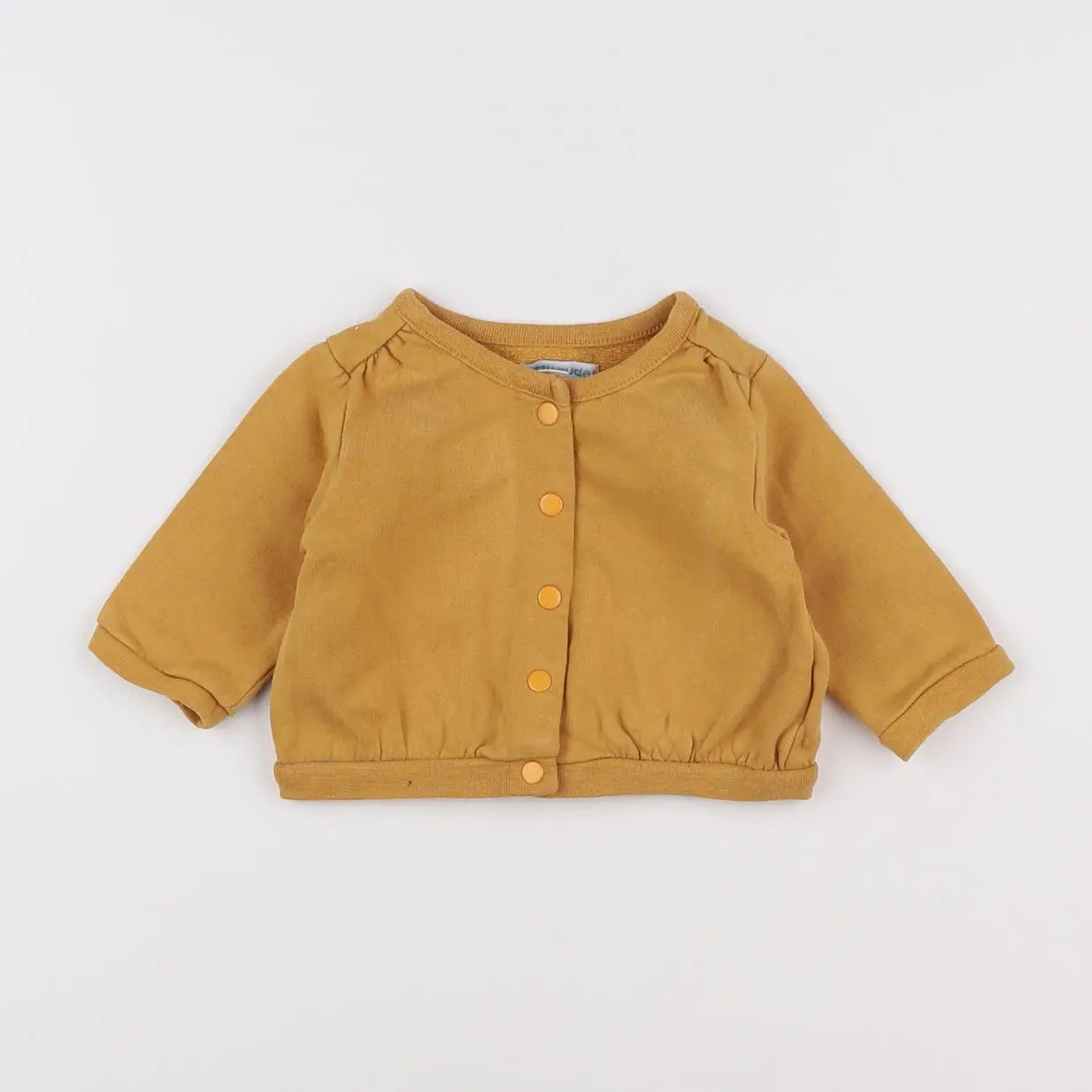 Vertbaudet - sweat jaune - 3 mois