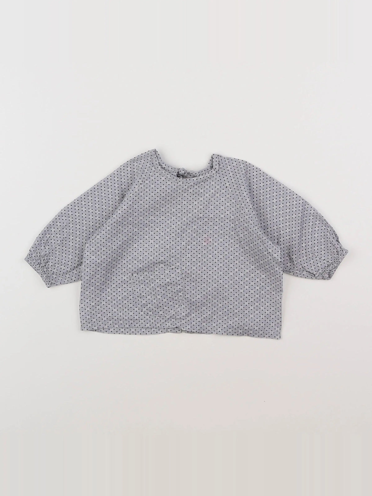 Petit Pan - blouse gris - 3 mois