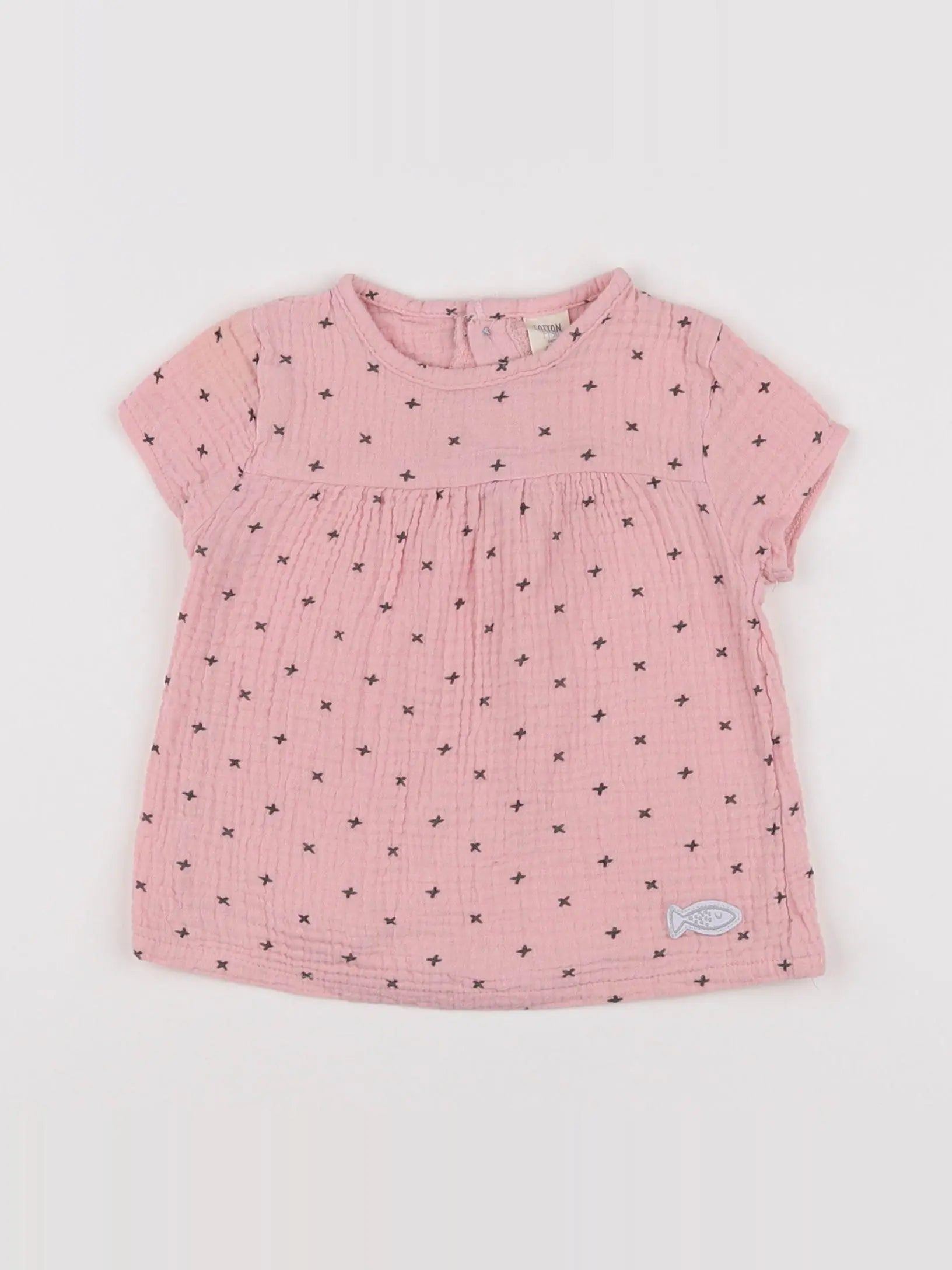 Cotton Fish - blouse rose - 18 mois