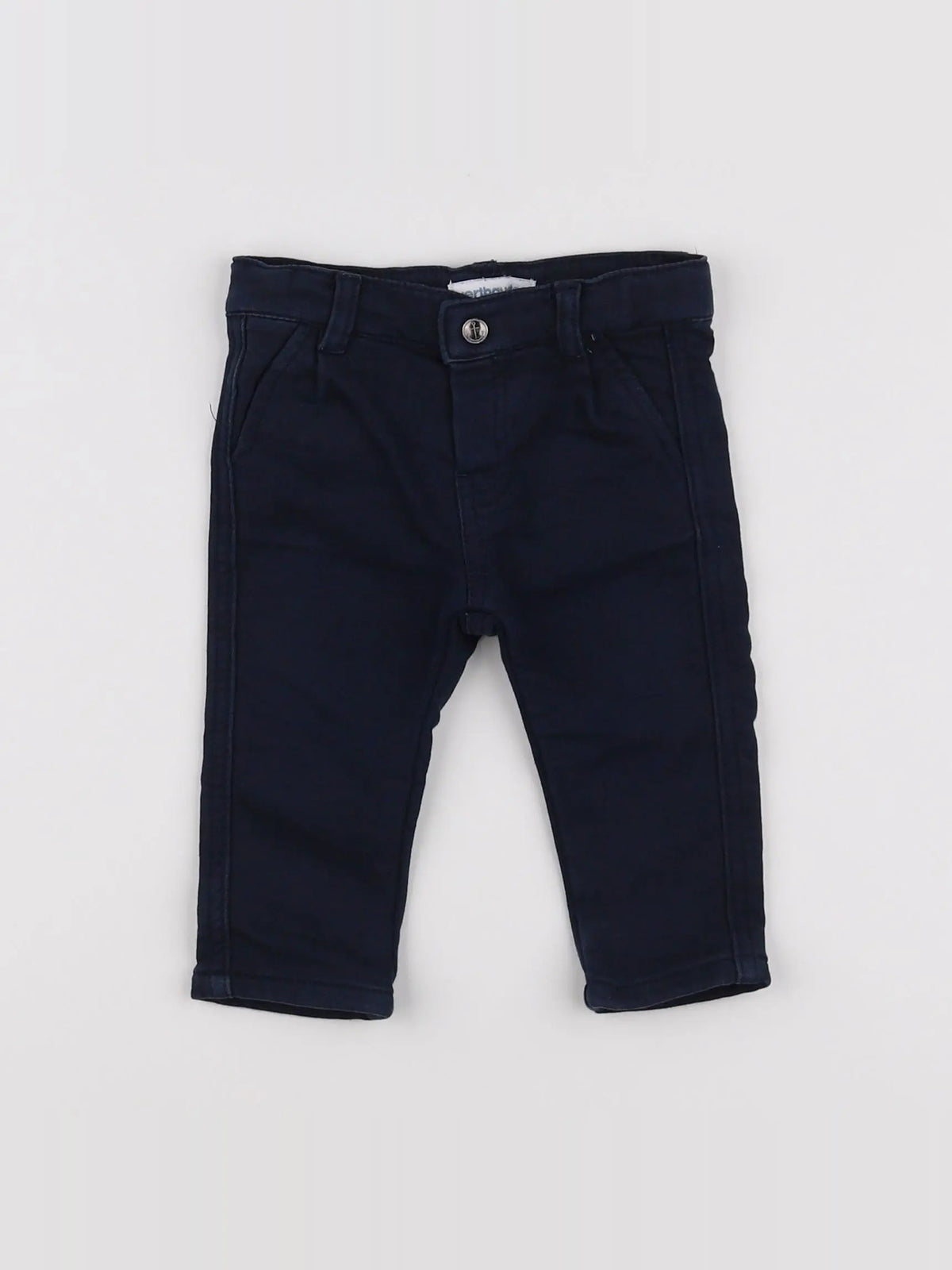 Vertbaudet - pantalon bleu - 6 mois