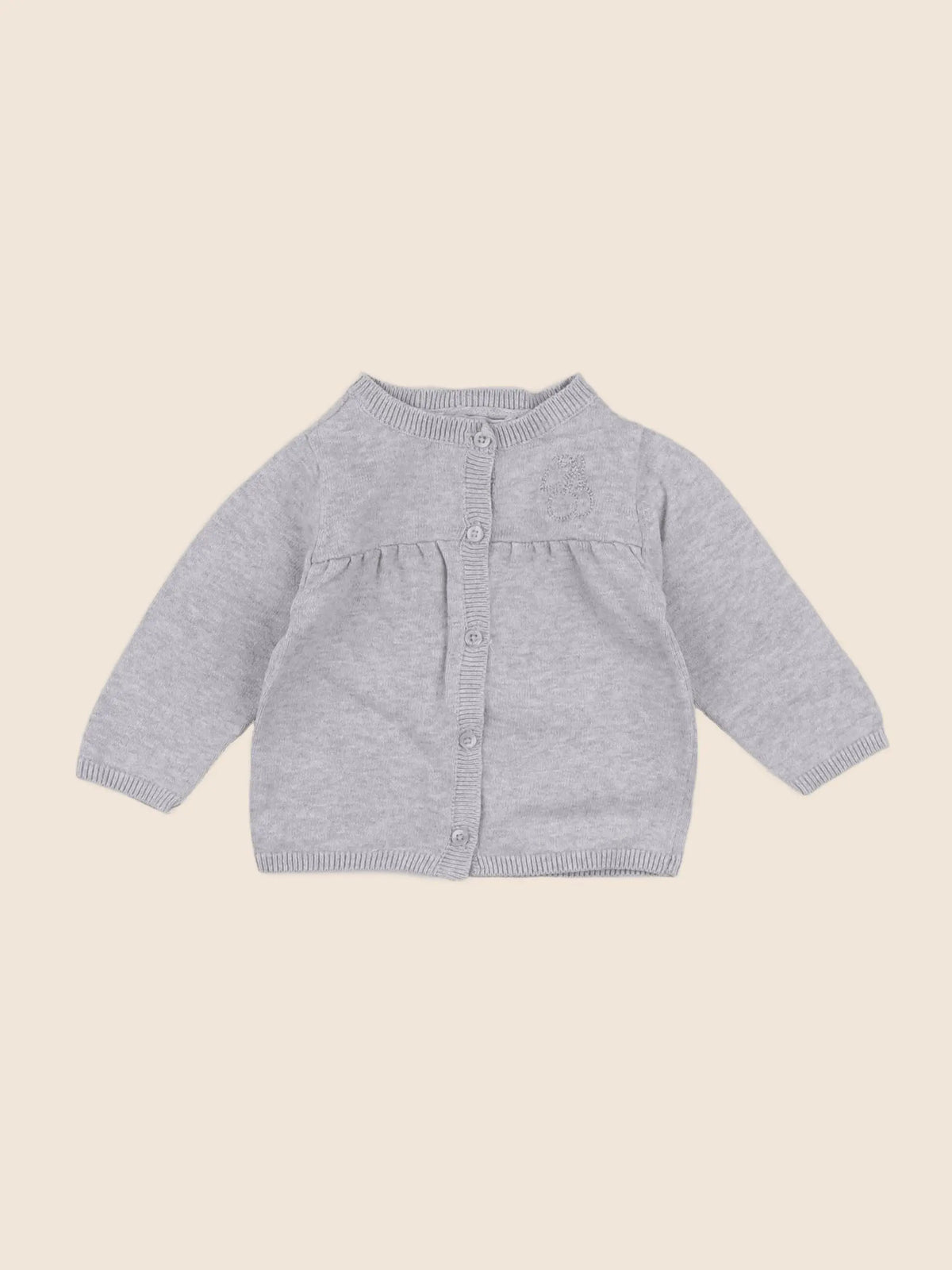 Vertbaudet - gilet gris - 6 mois