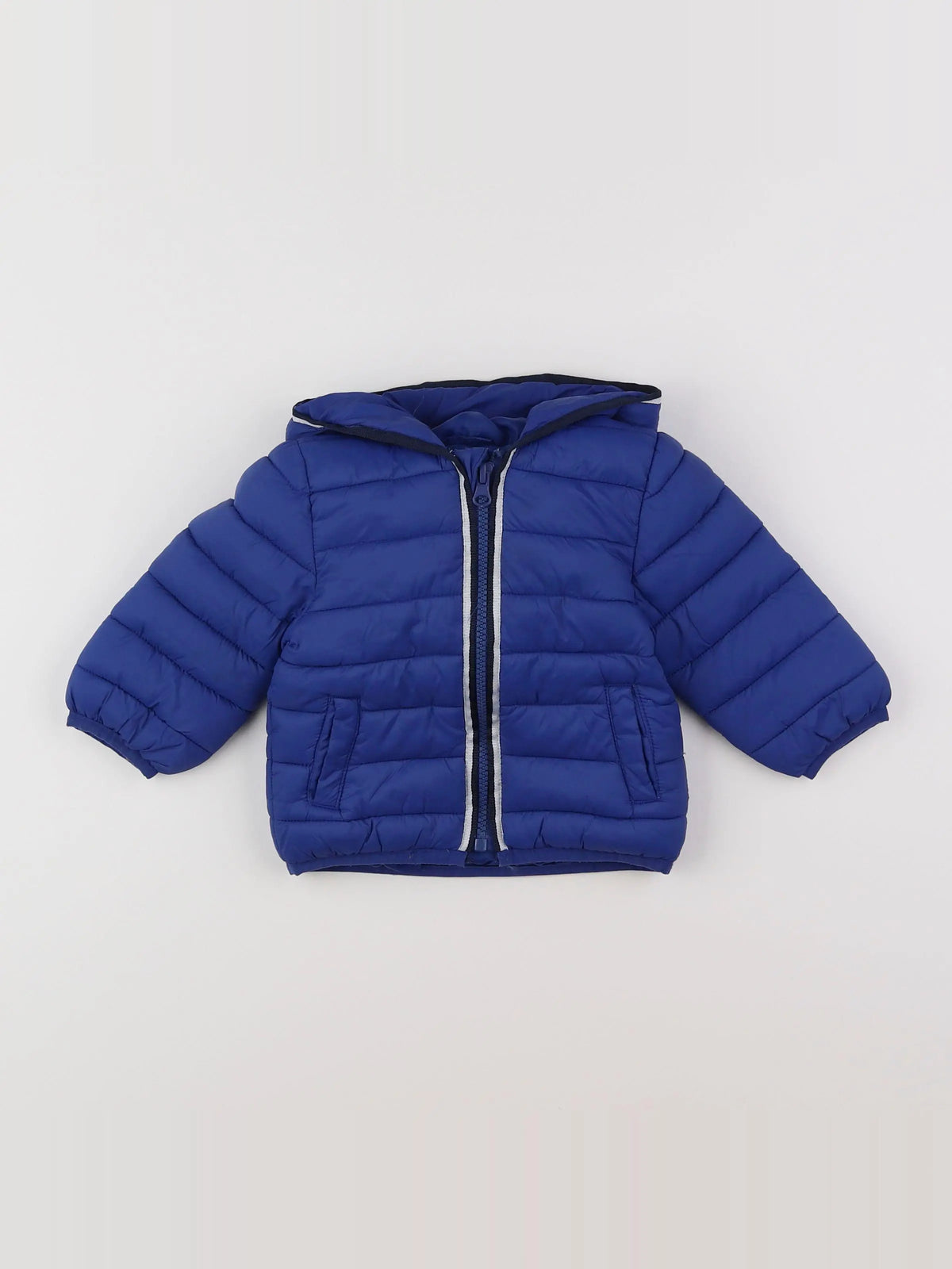 Vertbaudet - doudoune bleu - 9 mois